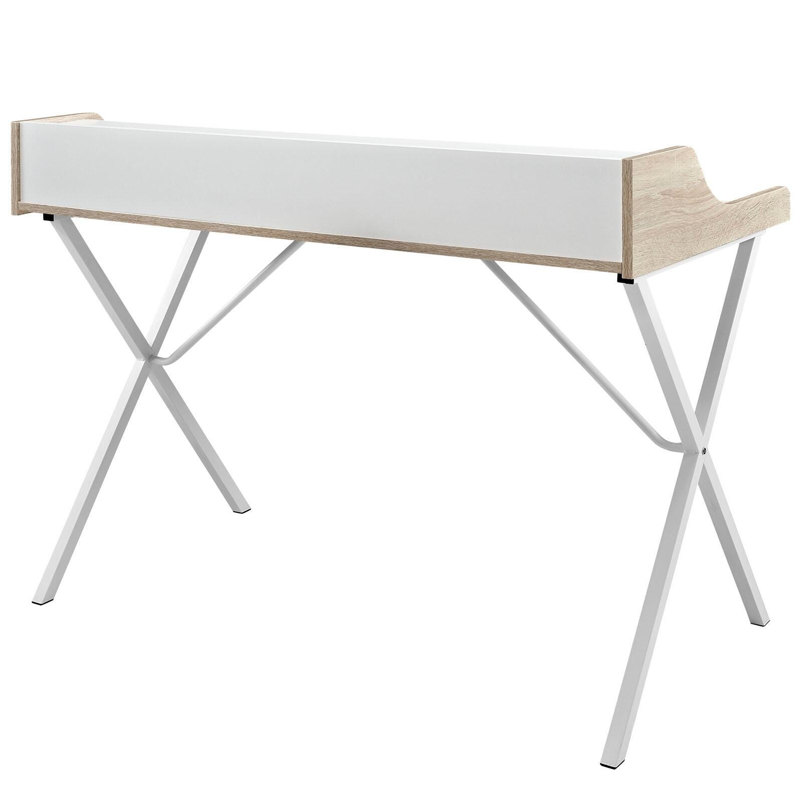 Modway Bin Office Desk, Oak, large