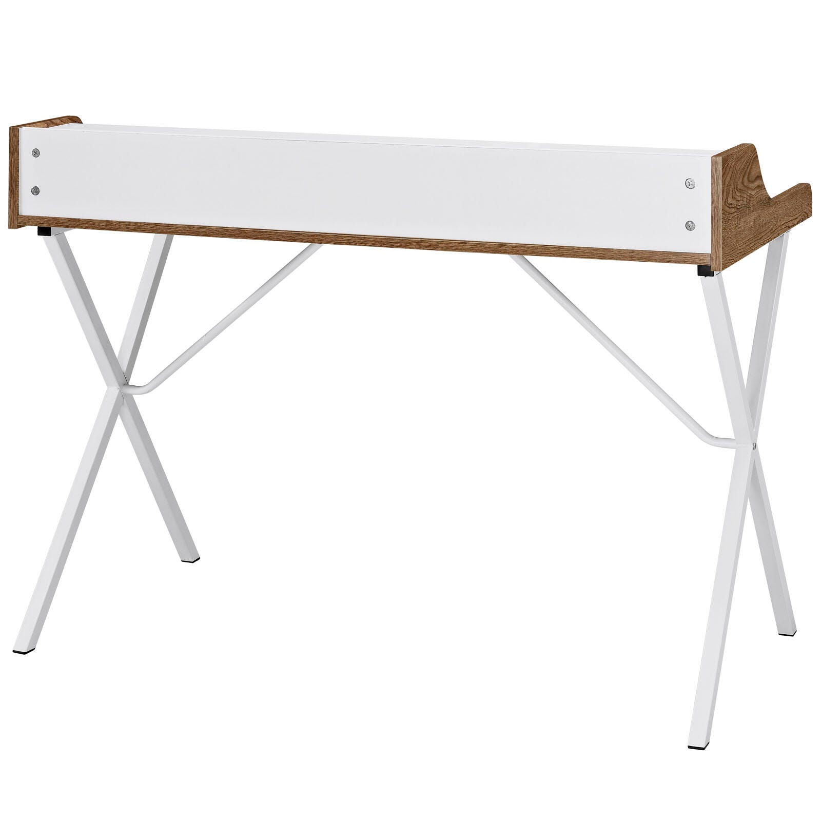 Modway Bin Office Desk, Walnut, large