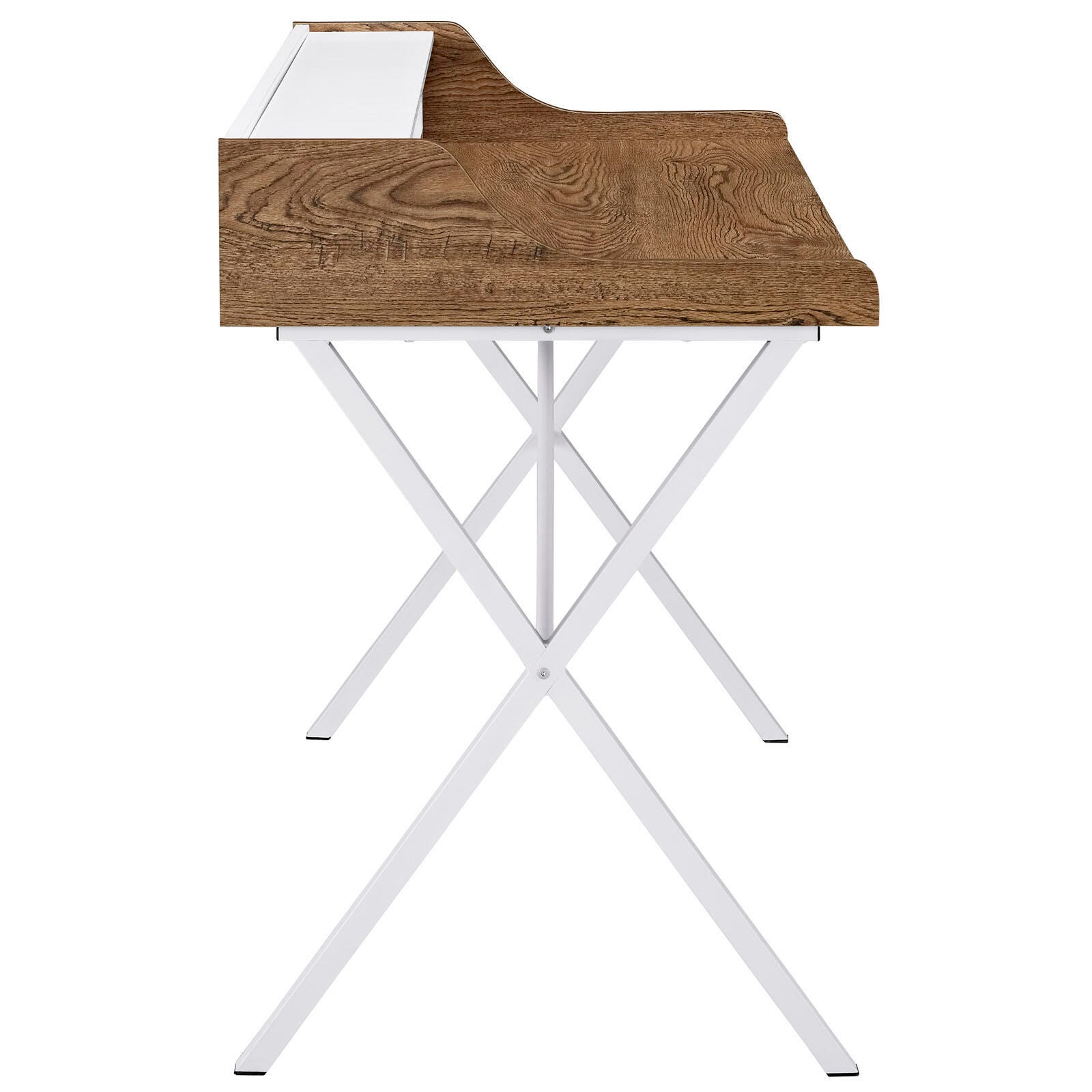 Modway Bin Office Desk, Walnut, large