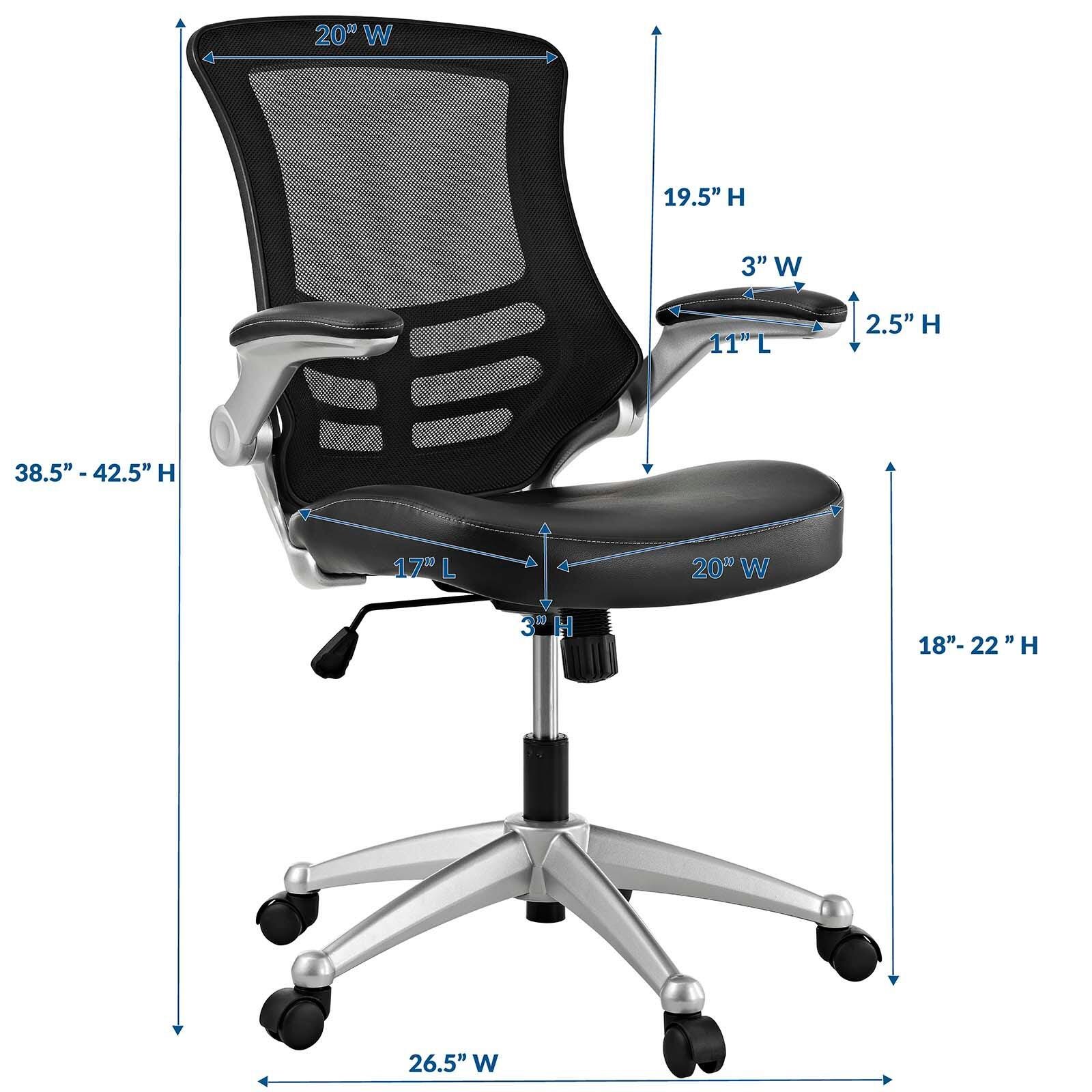Modway Attainment Office Chair, Black, large