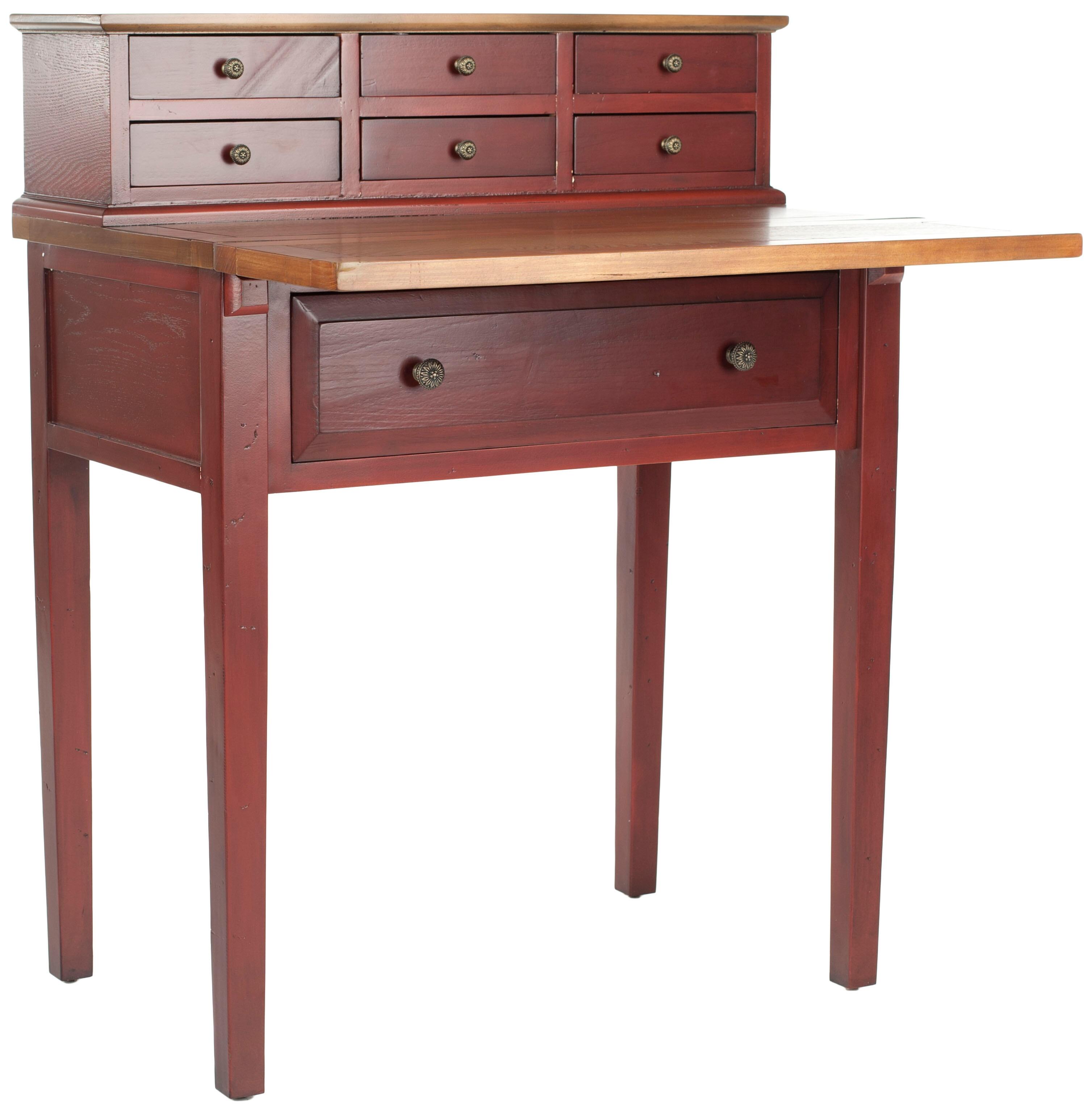 7 Drawer Fold Down Desk, , large