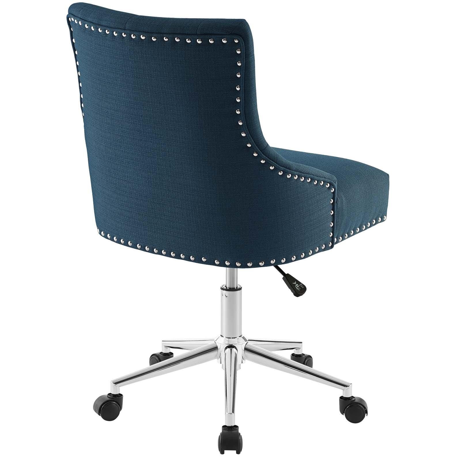 Modway Regent Tufted Button Swivel Upholstered Fabric Office Chair, , large