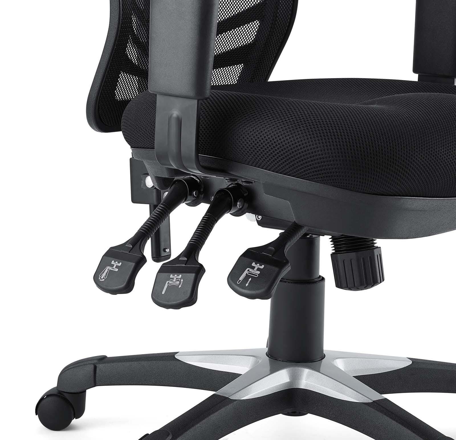 Modway Articulate Mesh Office Chair, Black, large