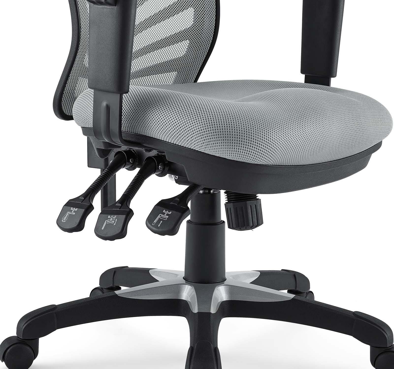 Modway Articulate Mesh Office Chair, Gray, large