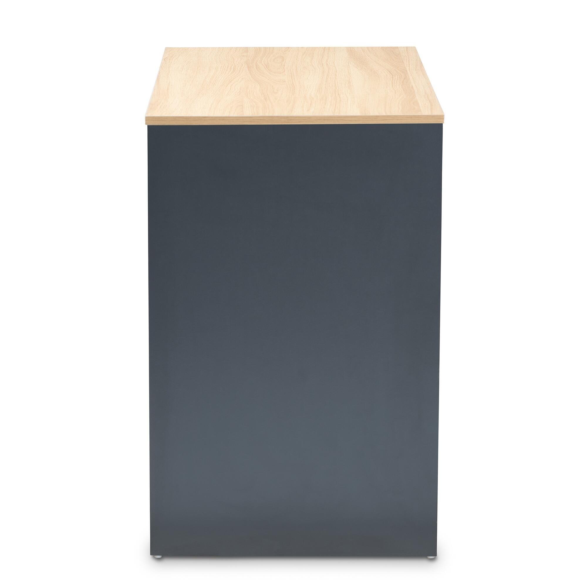 Baxton Studio Reed 2-Drawer Multicolor Computer Desk, , large