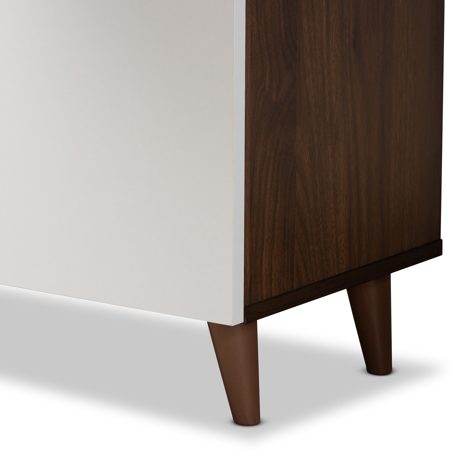 Baxton Studio Tobias Storage Computer Desk with Shelves, , large