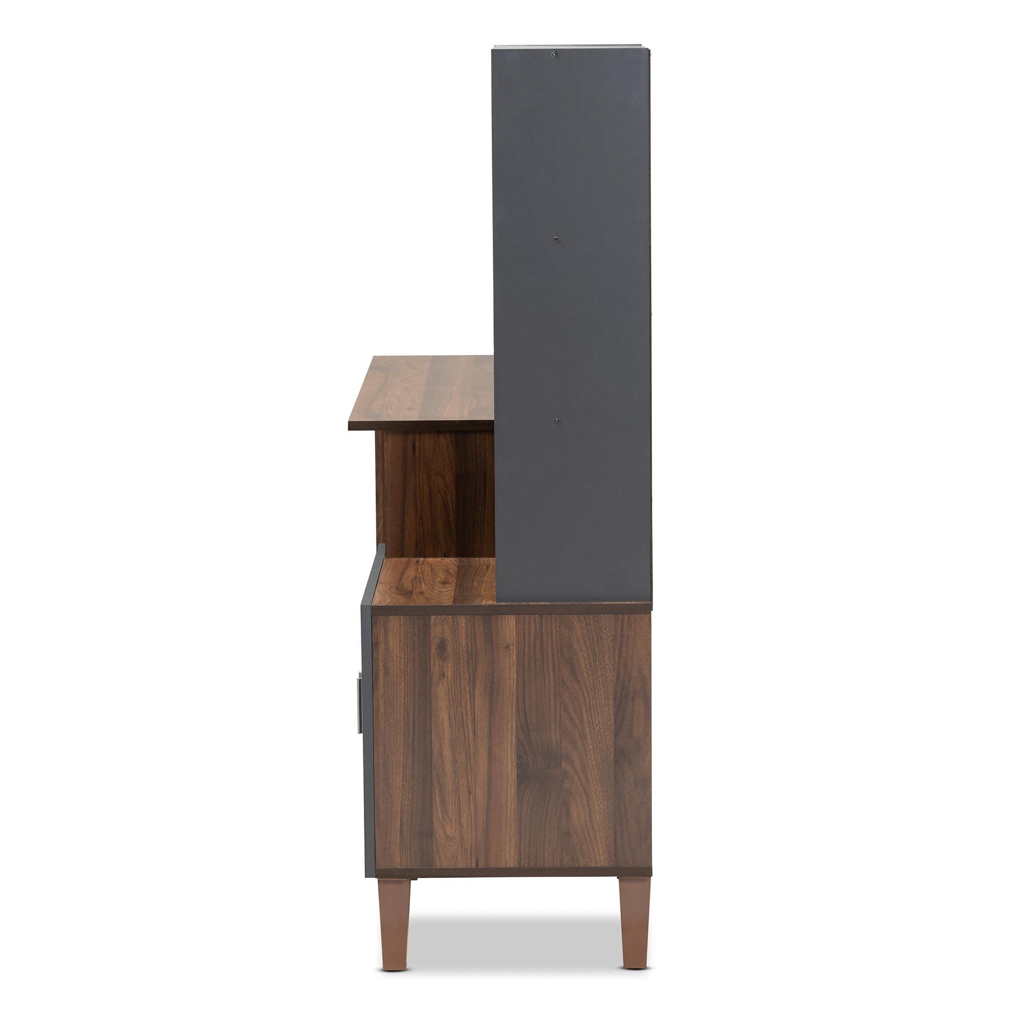 Boxton Studio Jaeger Two-Tone Desk with Shelves, , large
