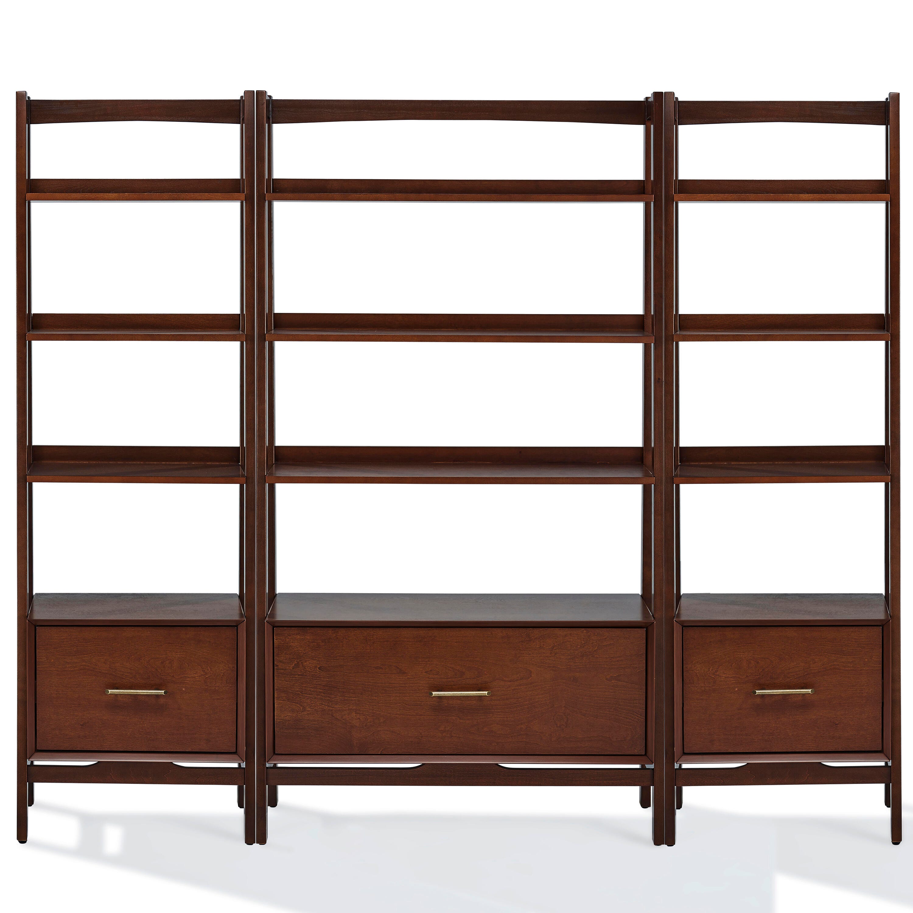 Landon 3Pc Etagere Set, Mahogany, large