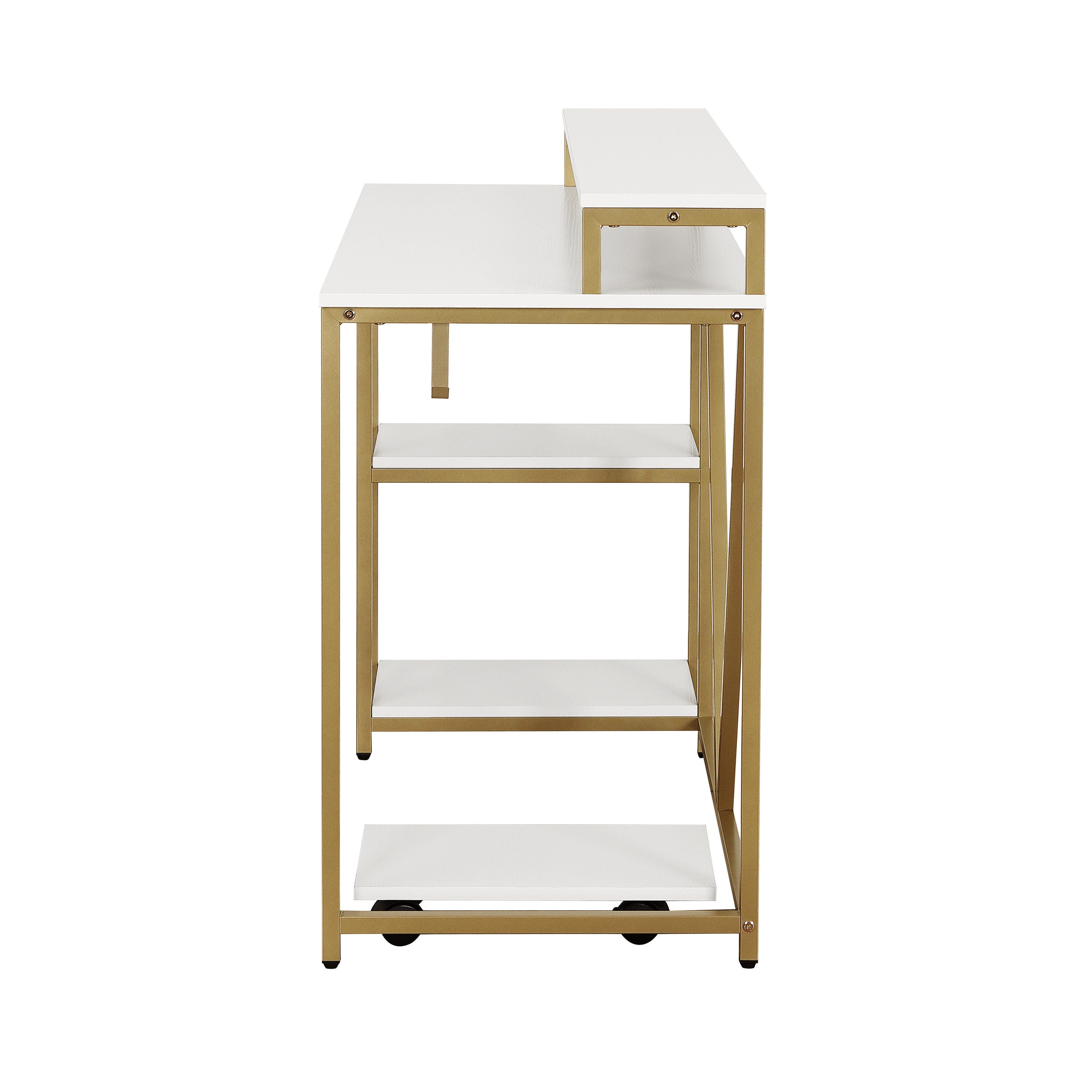 Techni Mobili Industrial Writing Desk, Gold, , large