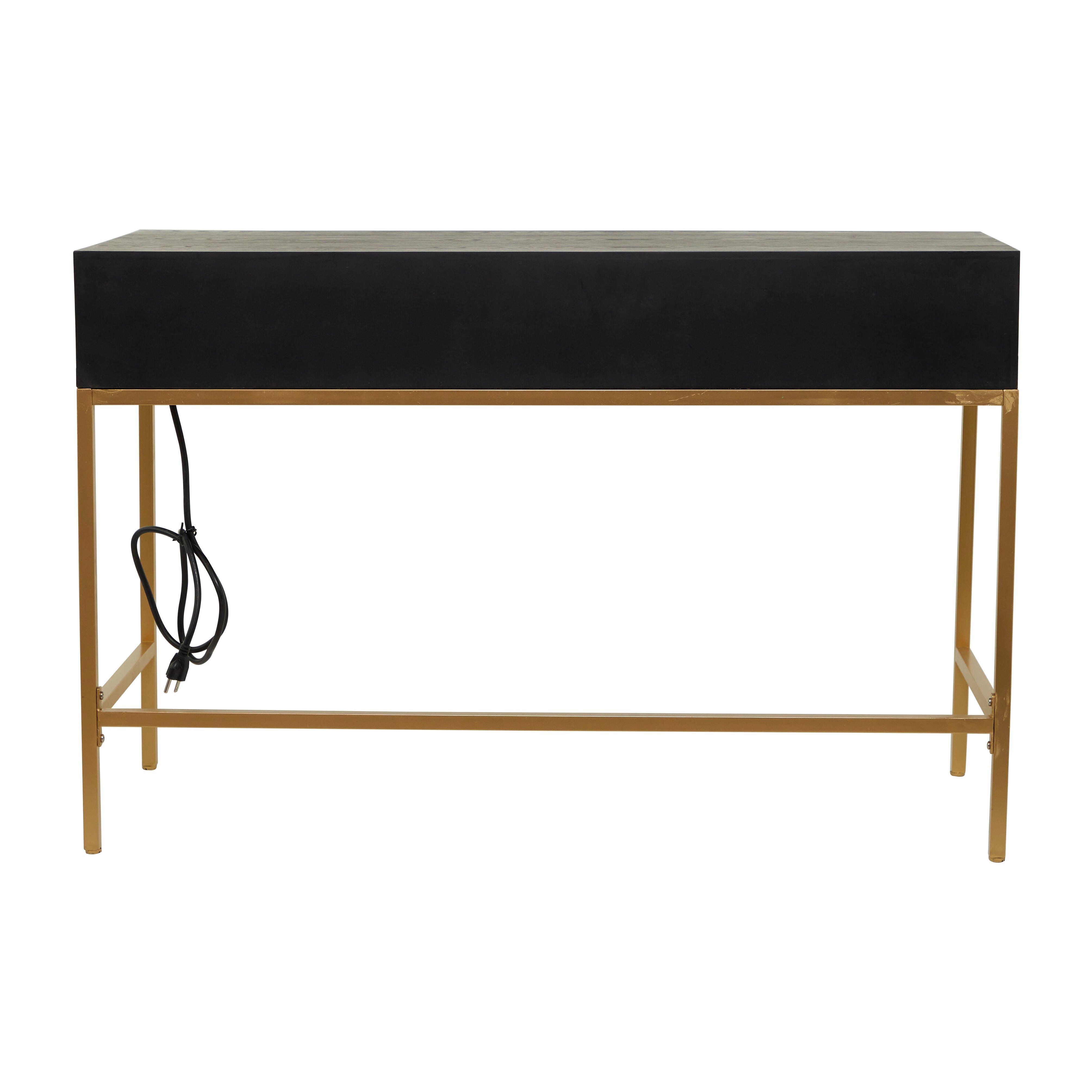 Bayberry Lane 46" Home Office Desk, Black, large