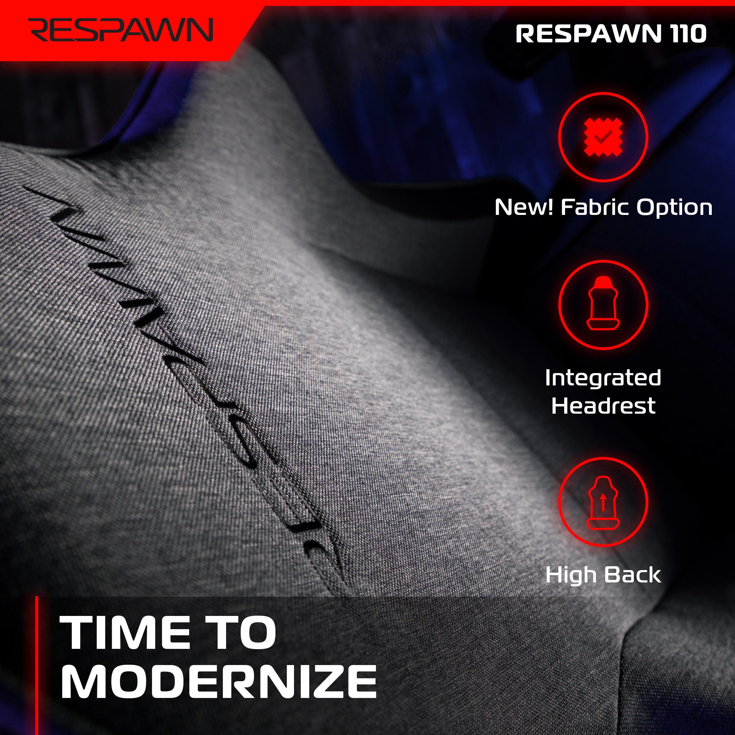 RESPAWN 110 Ergonomic Gaming Chair, , large