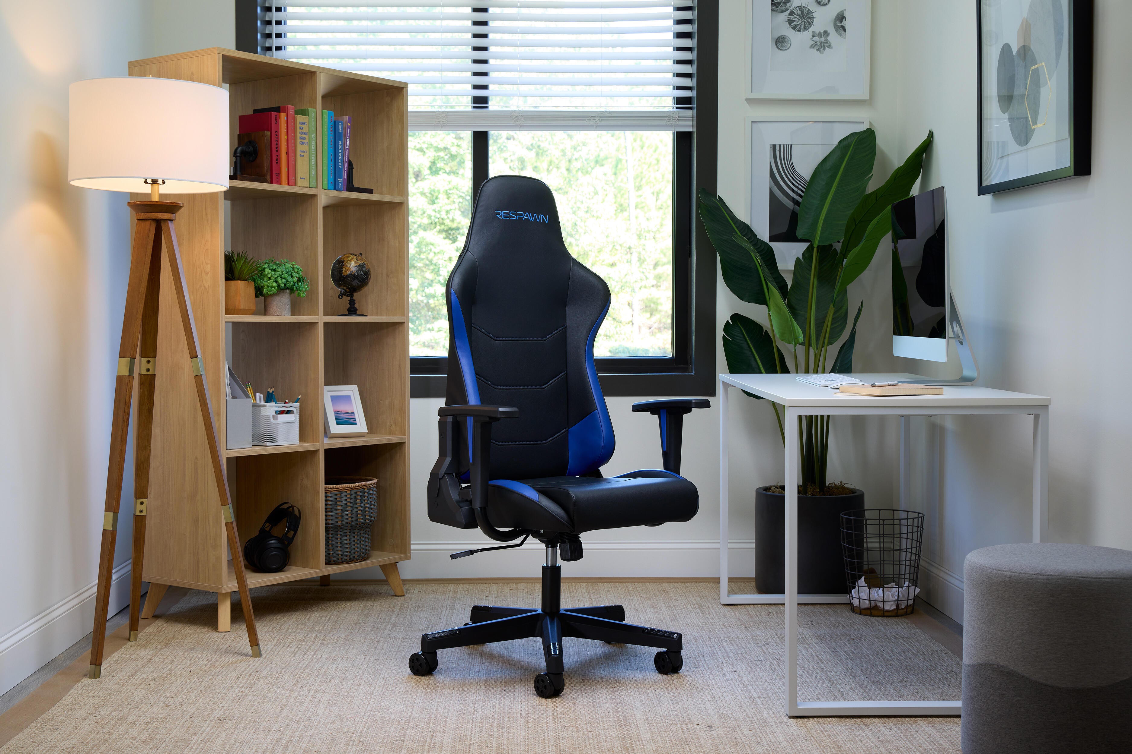 RESPAWN 110 Ergonomic Gaming Chair, Blue, large