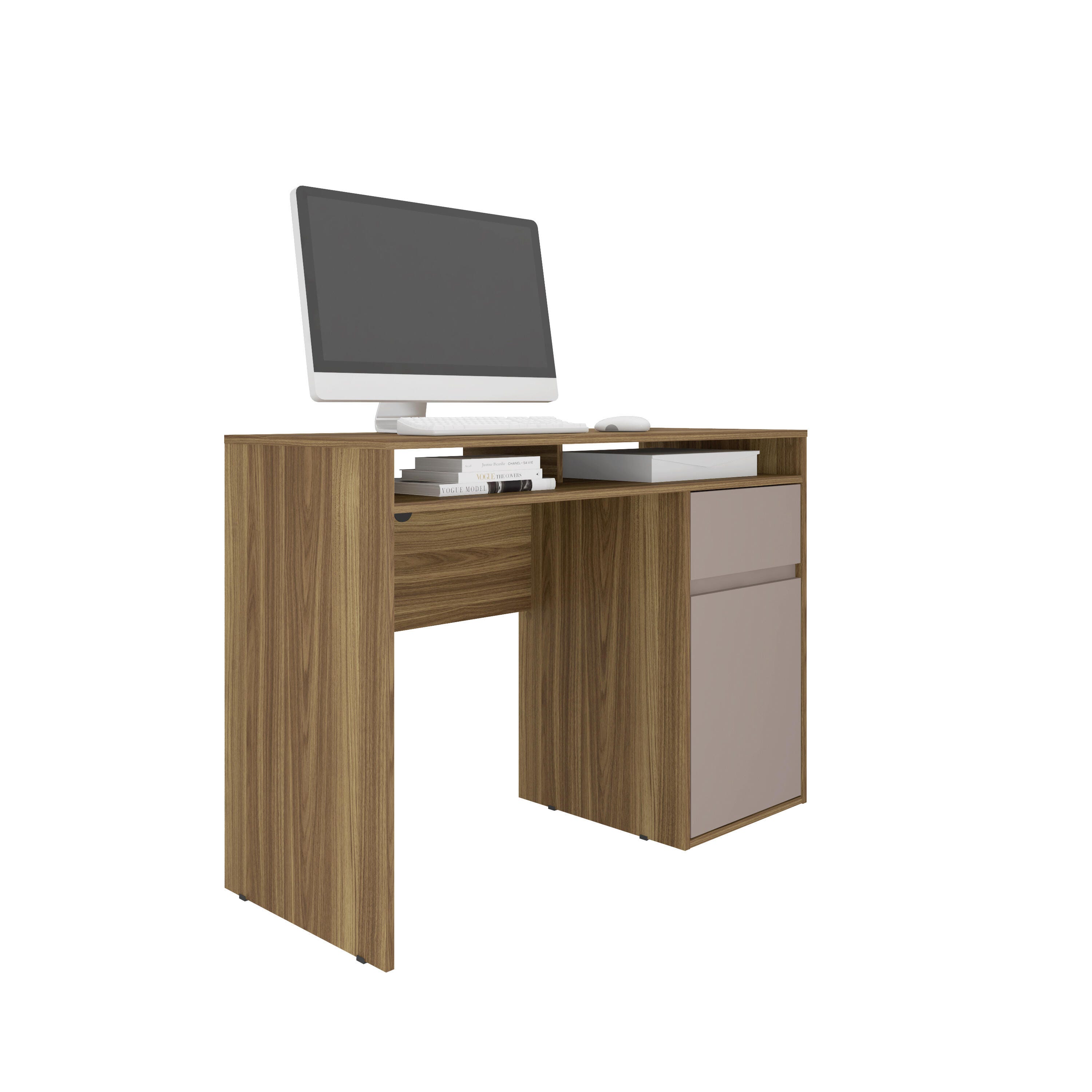 Techni Mobili 43" Workstation Desk with Storage, , large