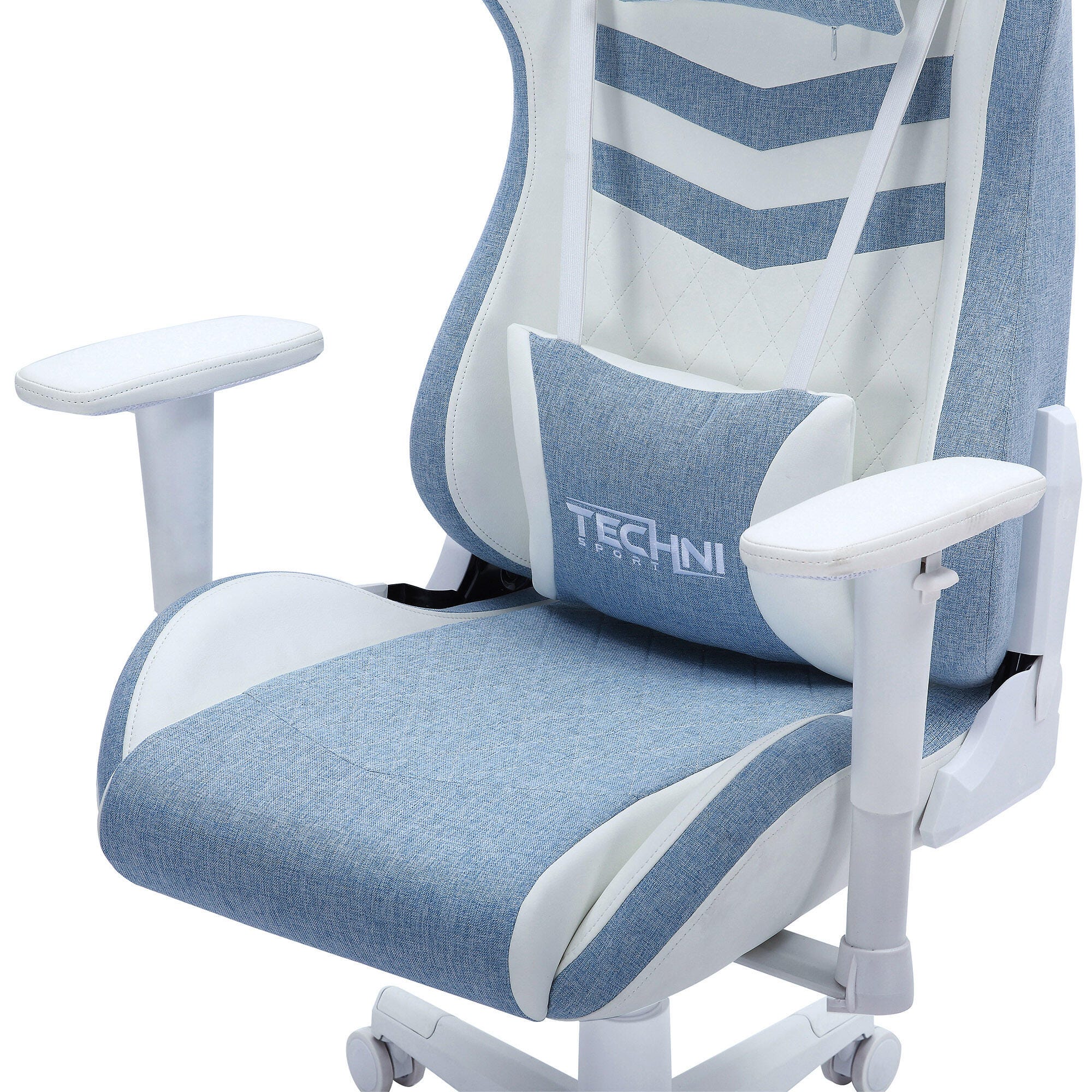 Techni Sport Ergonomic Gaming Chair, Blue, large