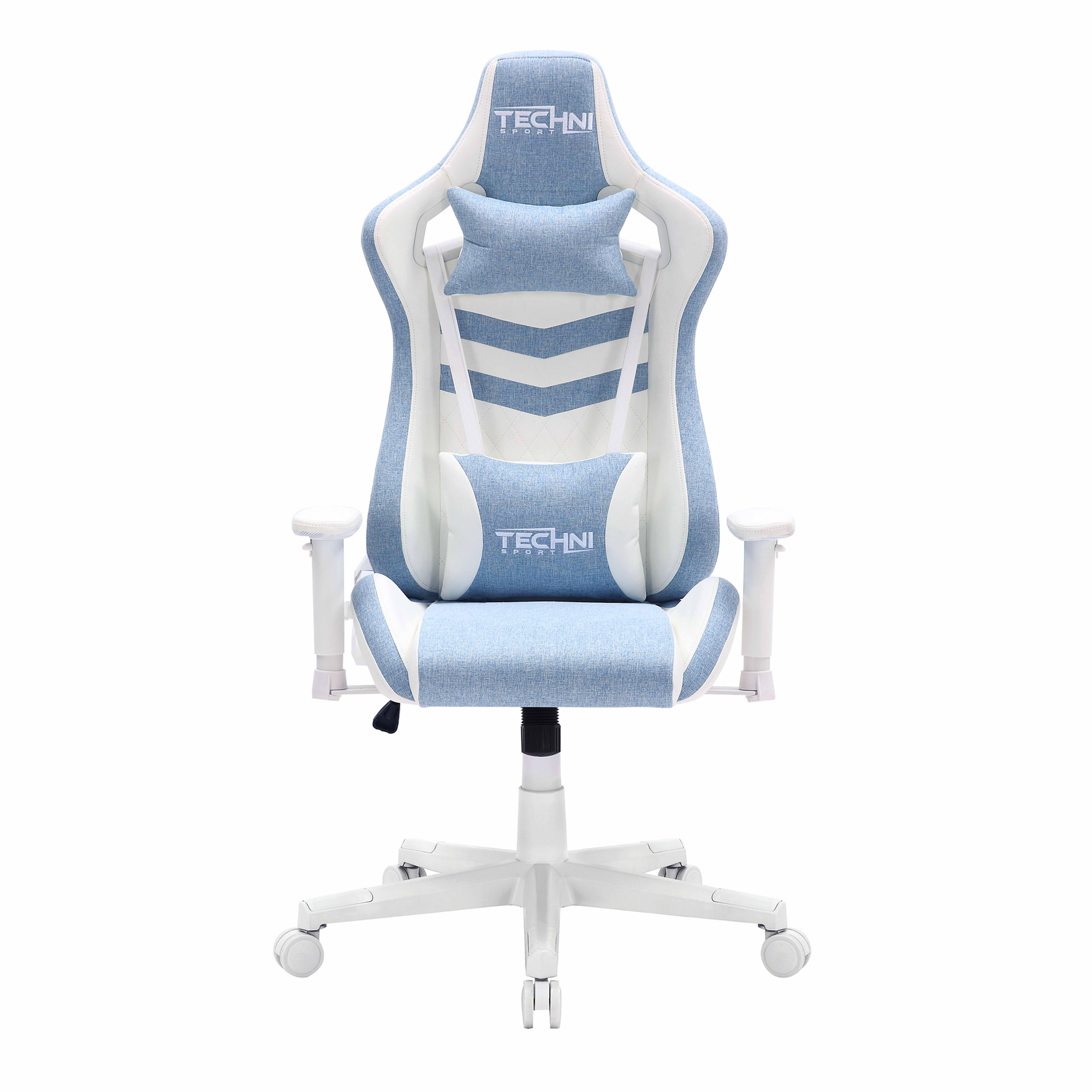 Techni Sport Ergonomic Gaming Chair, Blue, large