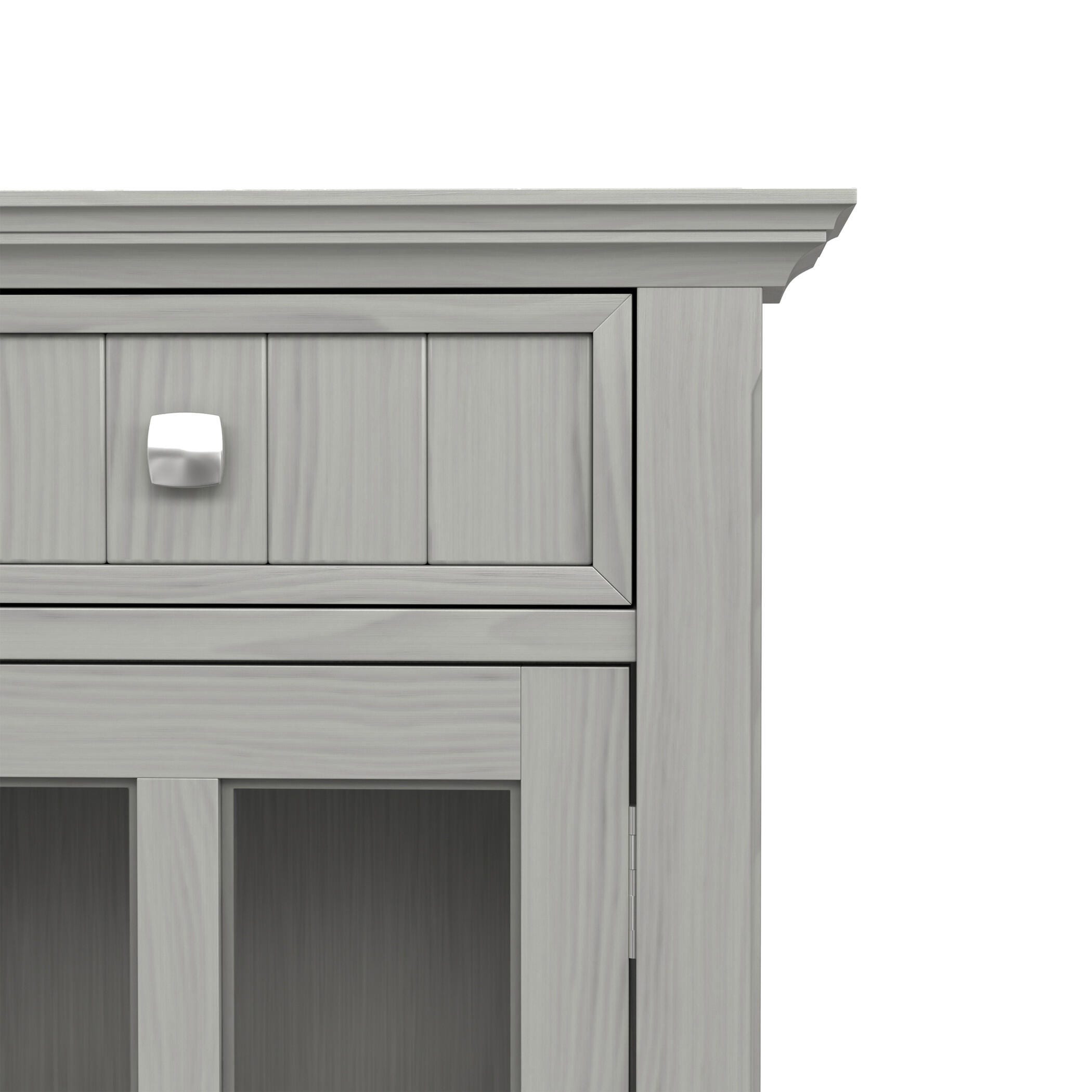 Simpli Home Acadian 36" Accent Cabinet, Fog Gray, large