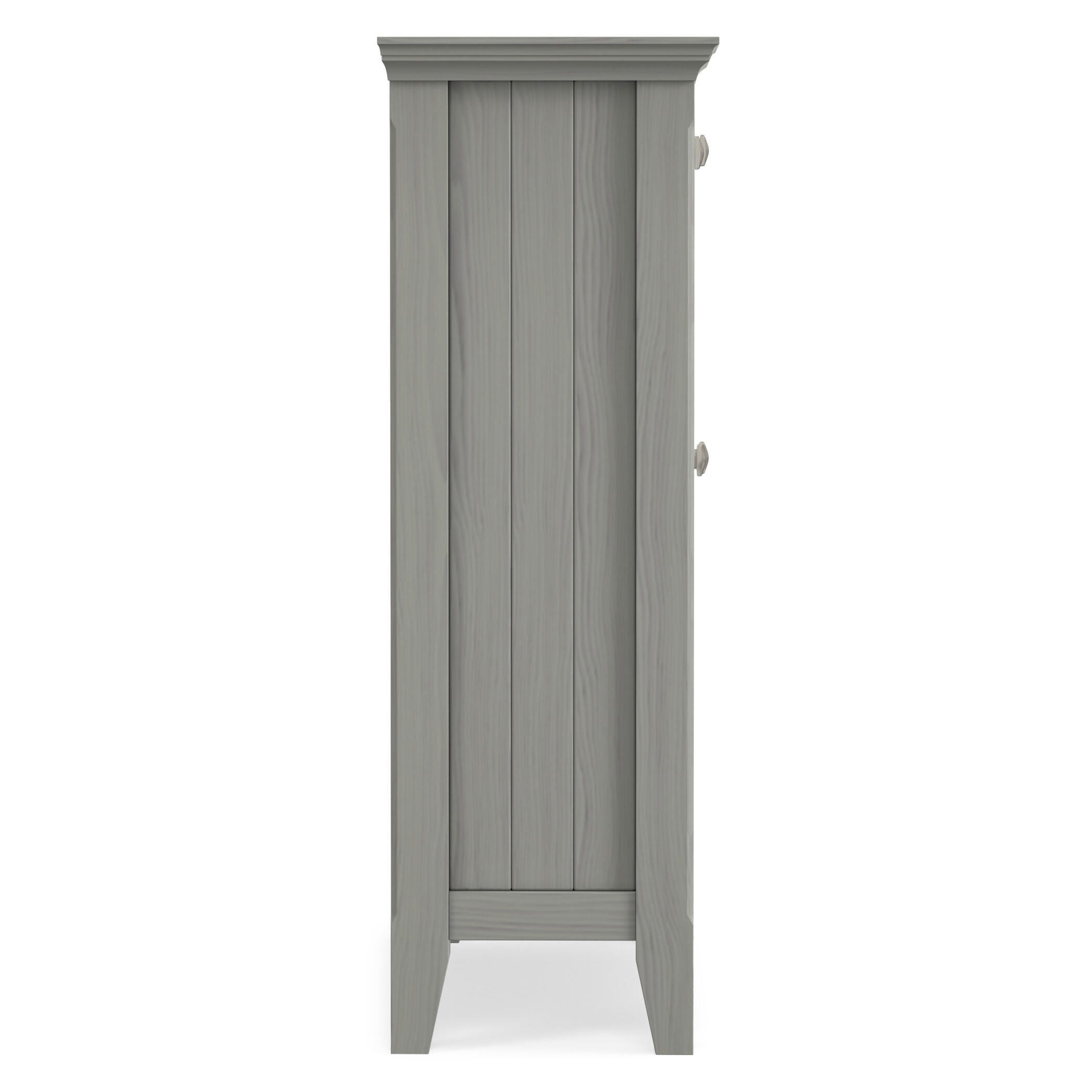 Simpli Home Acadian 36" Accent Cabinet, Fog Gray, large