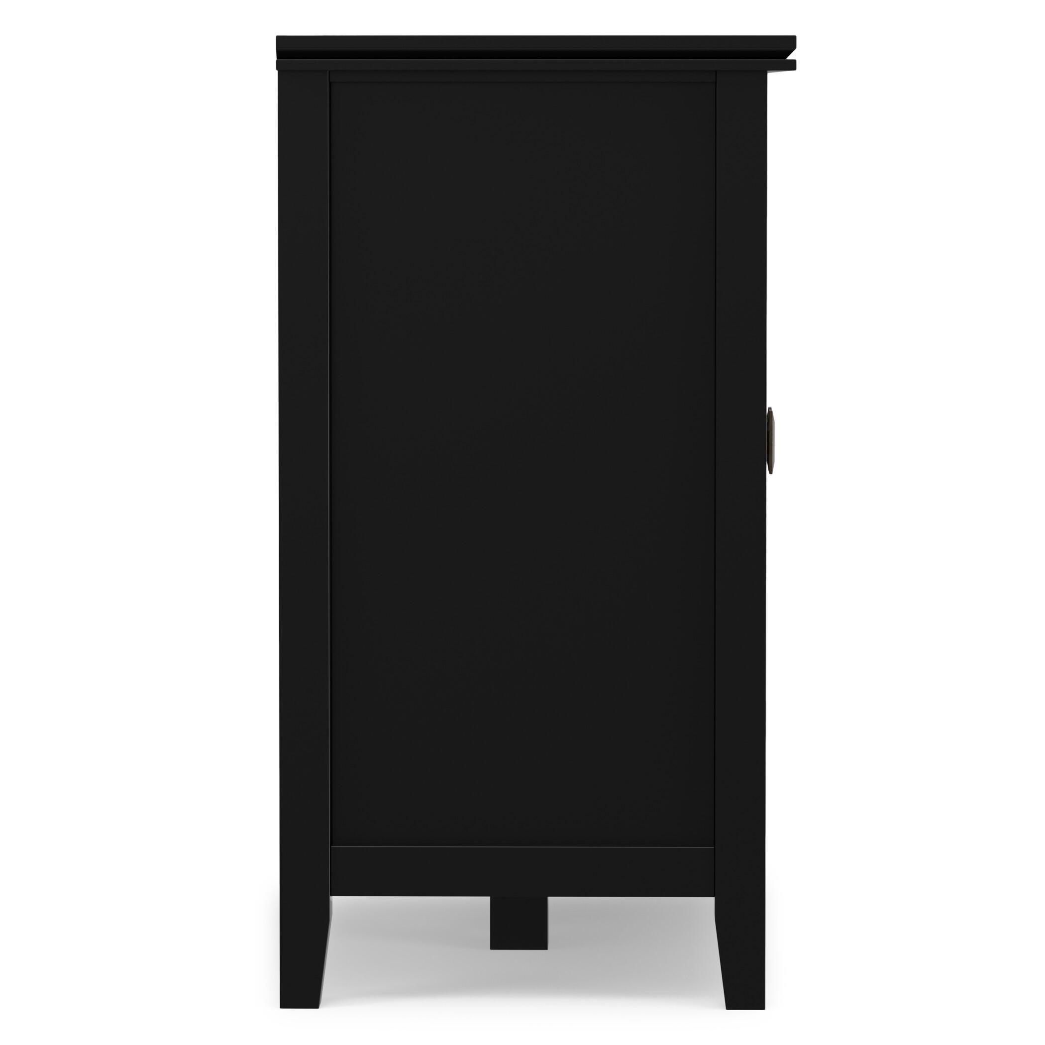 Simpli Home Artisan 66" Accent Cabinet, Black, large