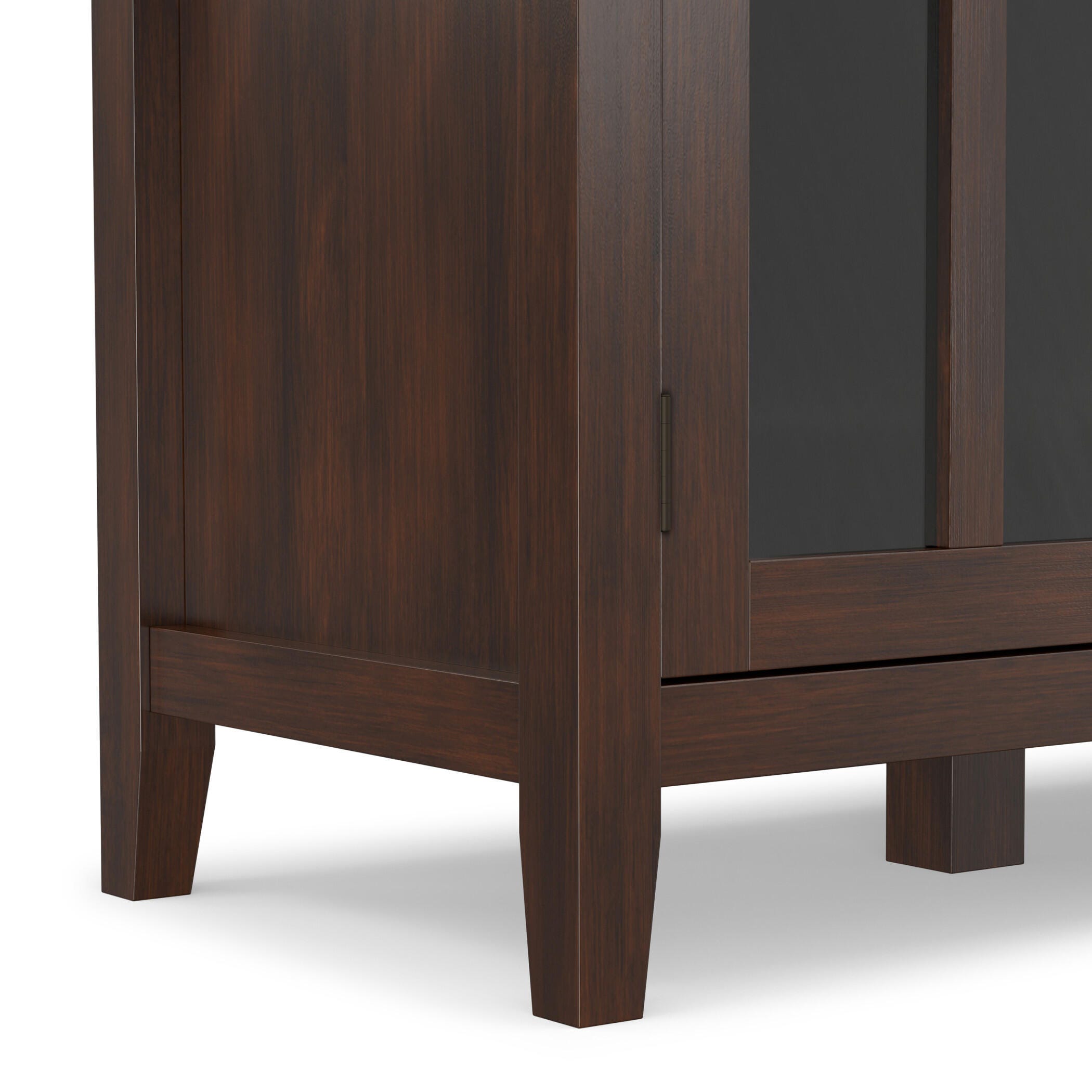 Simpli Home Artisan 66" Accent Cabinet, Russet Brown, large