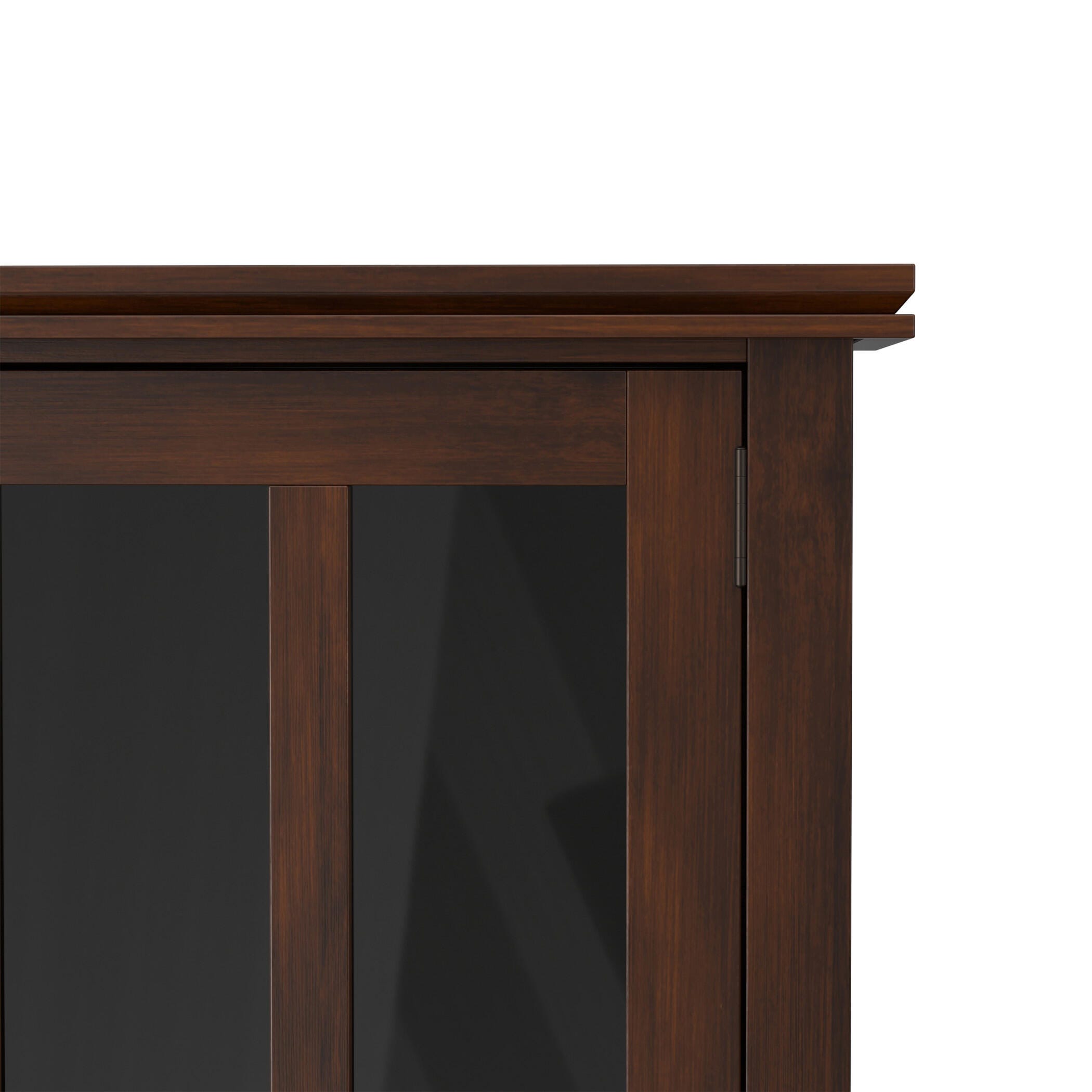 Simpli Home Artisan 66" Accent Cabinet, Russet Brown, large