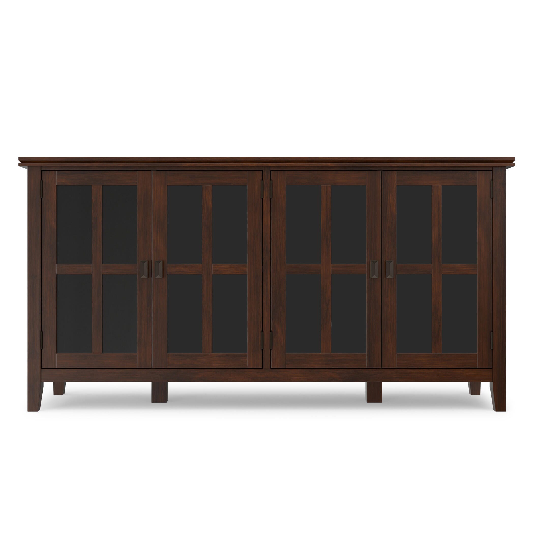Simpli Home Artisan 66" Accent Cabinet, Russet Brown, large