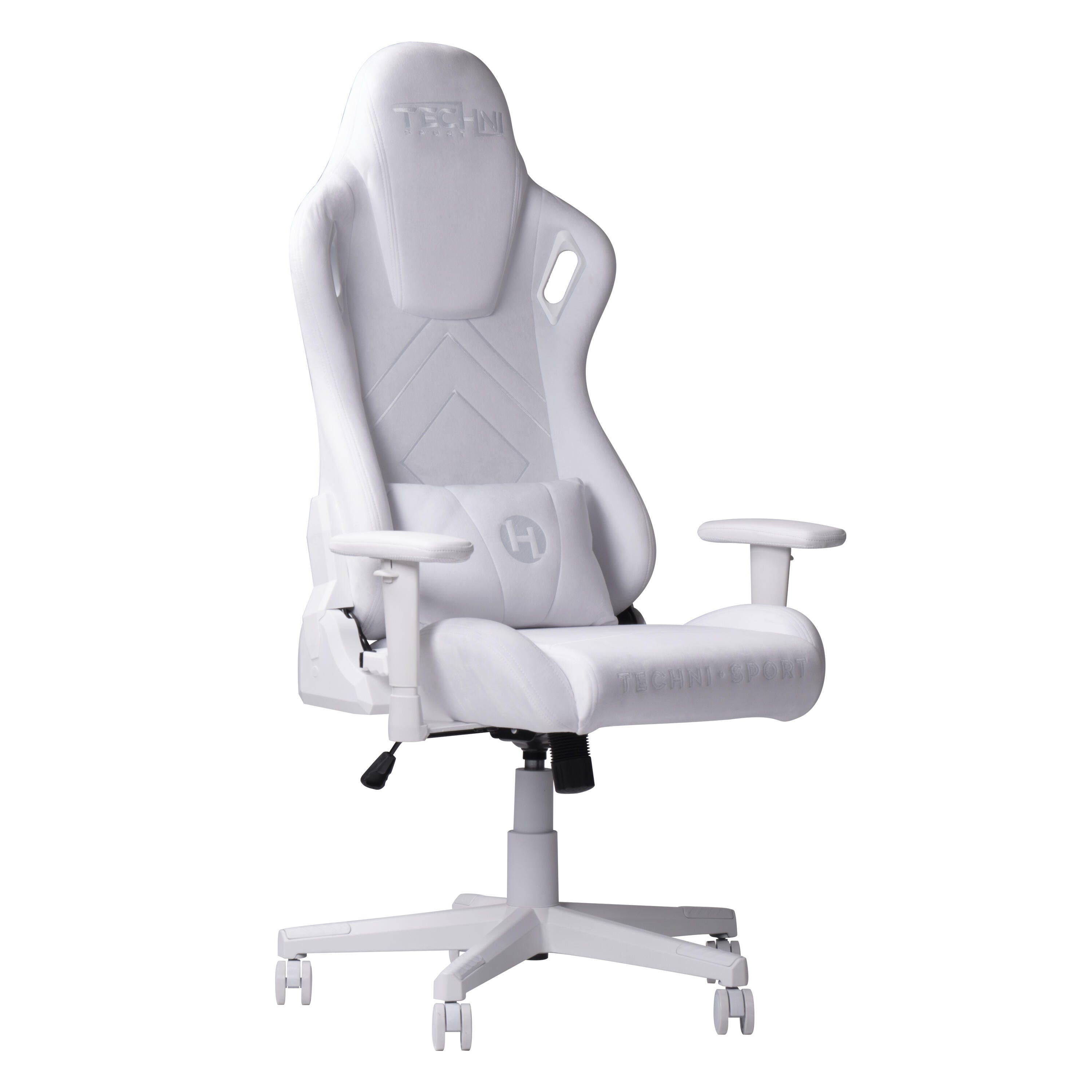 Techni Sport Gaming Chair, White, large