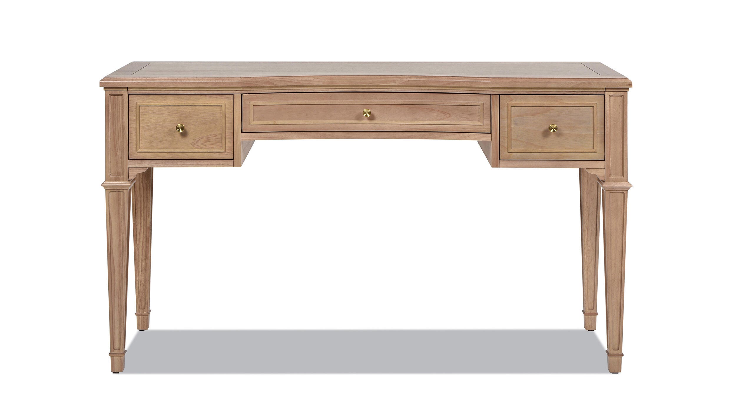 Dauphin 55" Executive Desk, Natural Brown, large