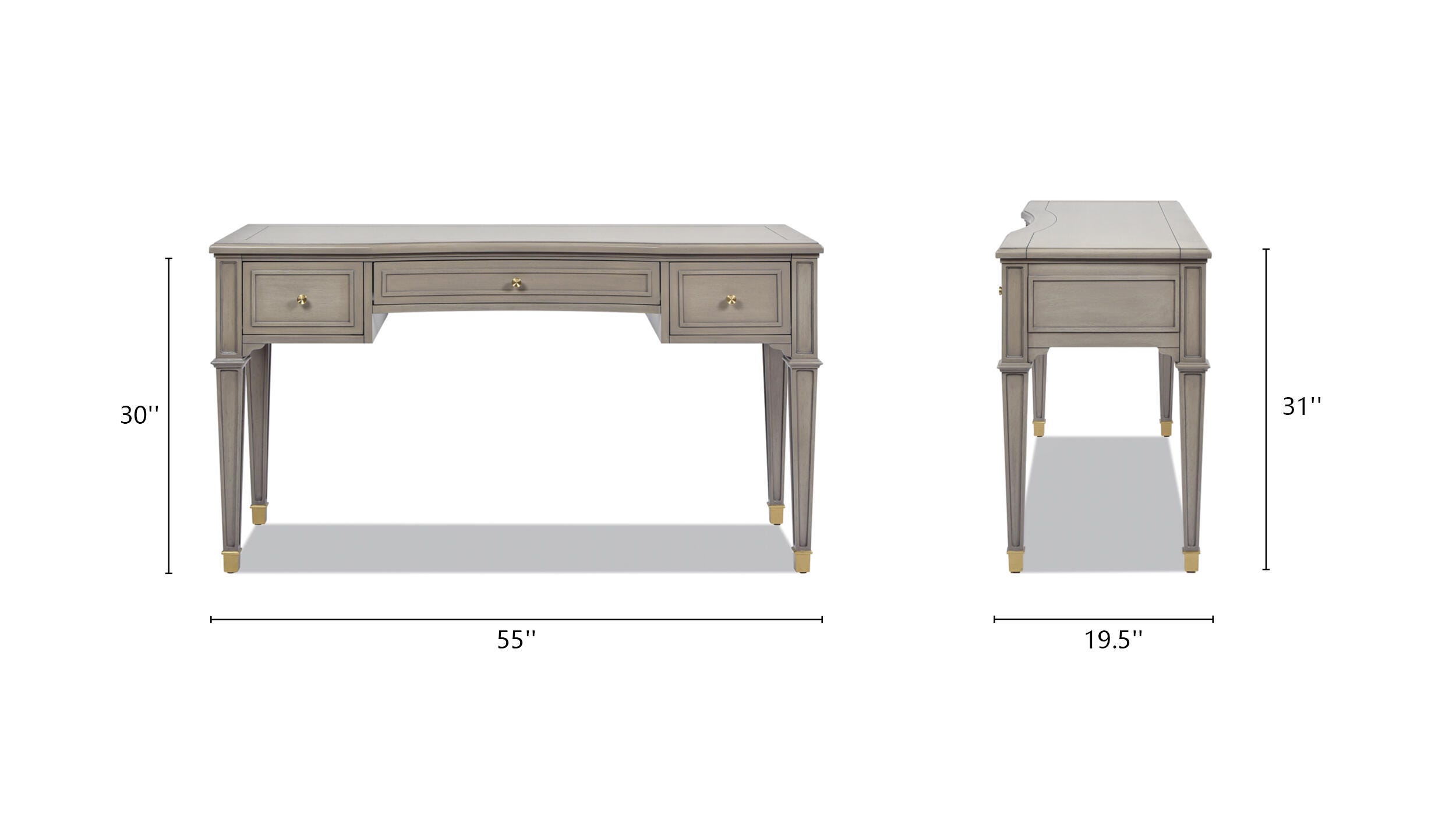 Dauphin 55" Executive Desk, , large