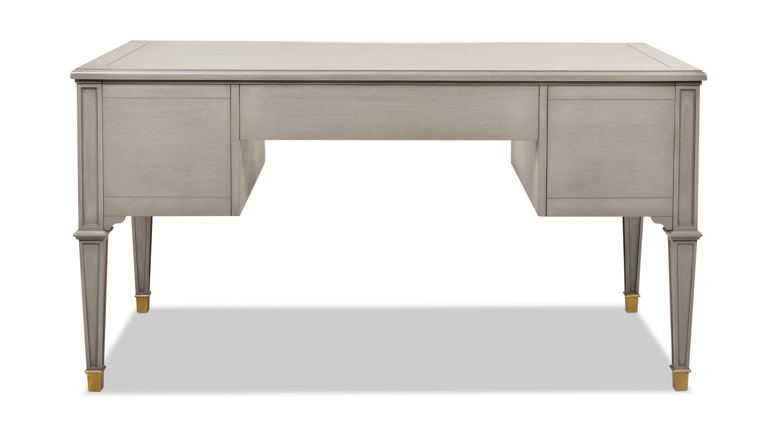 Dauphin 59" Executive Desk, Gray, large