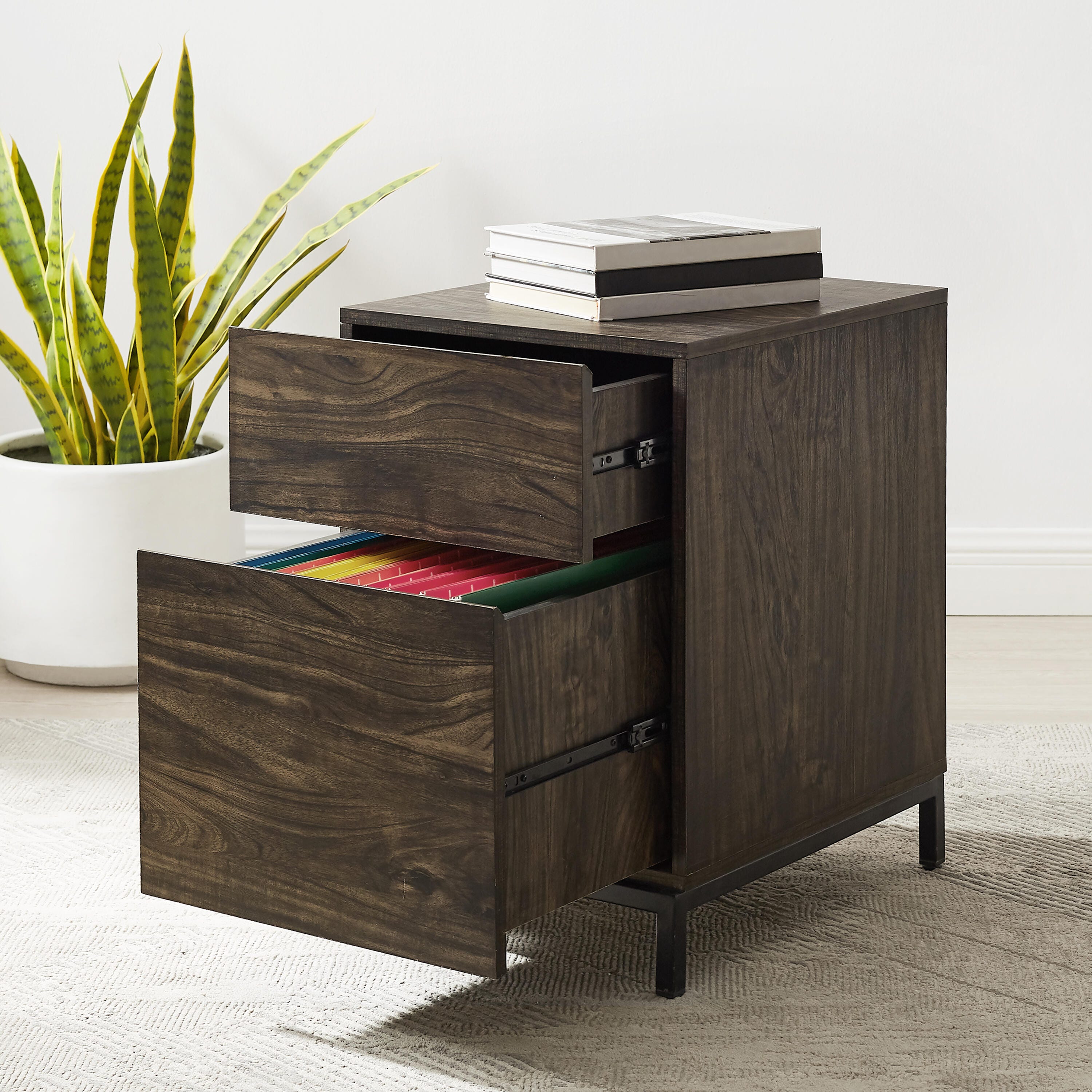 Crosley Furniture Jacobsen 2 Drawer File Cabinet, , large