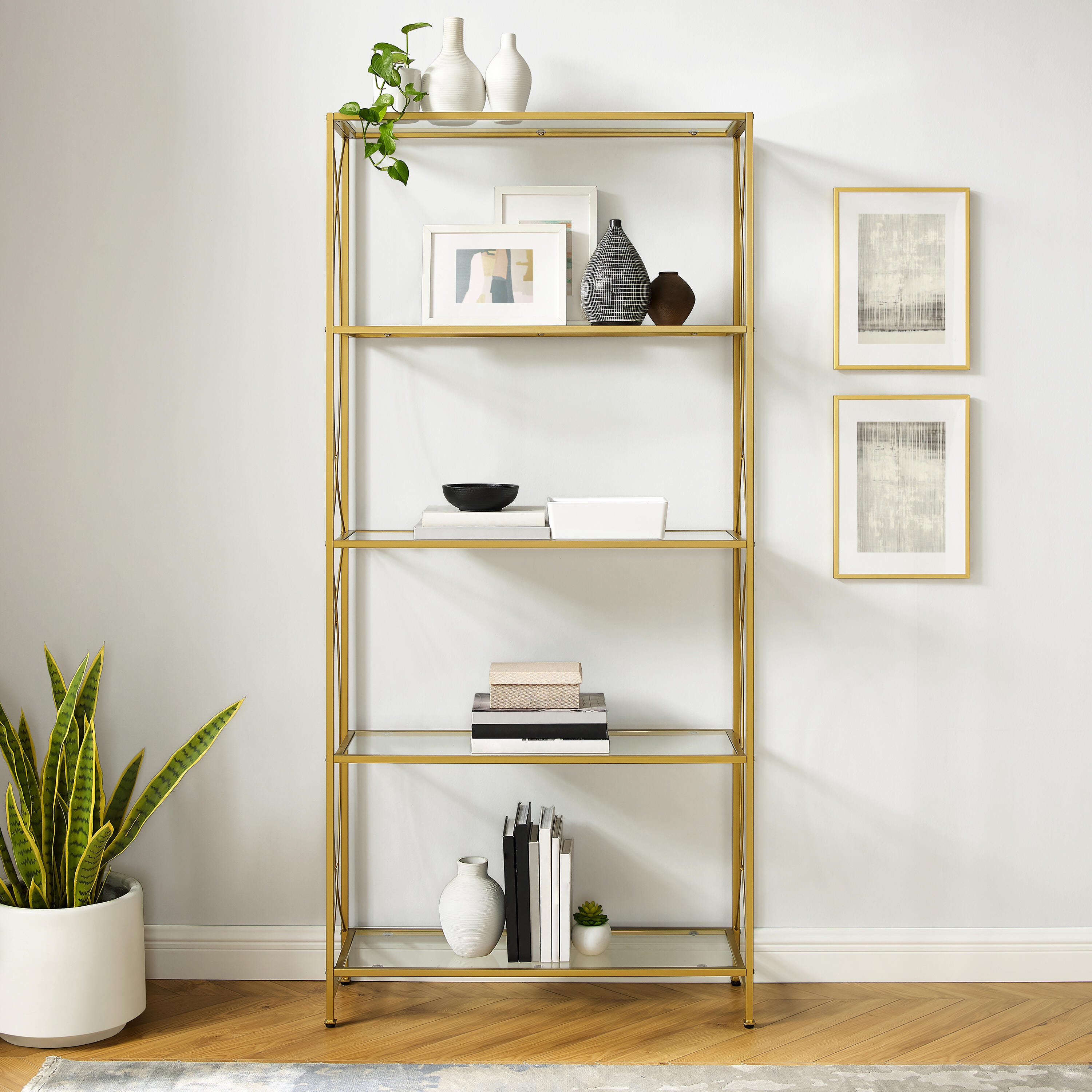 Crosley Furniture Helena 76" Bookcase, , large