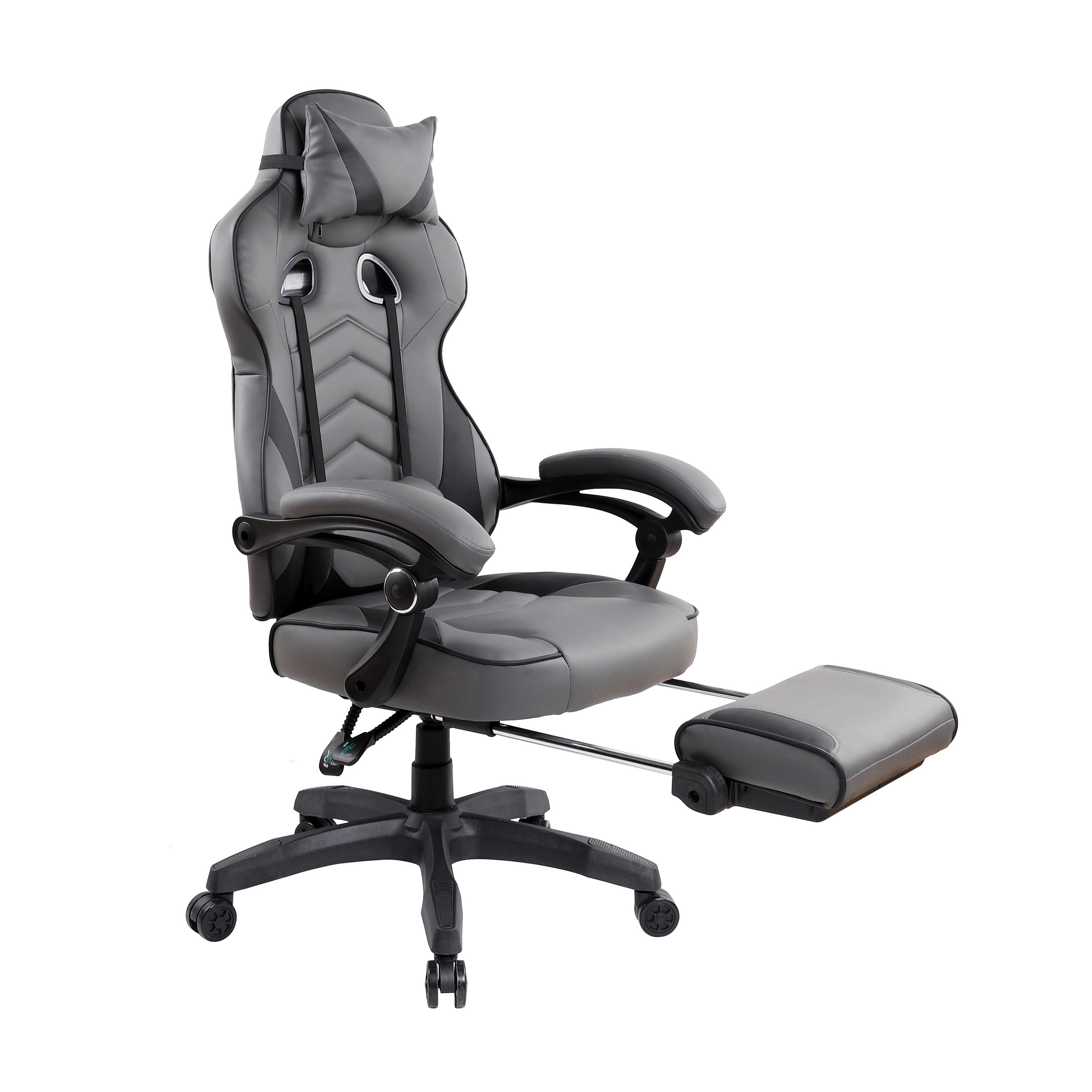Techni Mobili Reclining Executive Office Chair with Footrest, , large