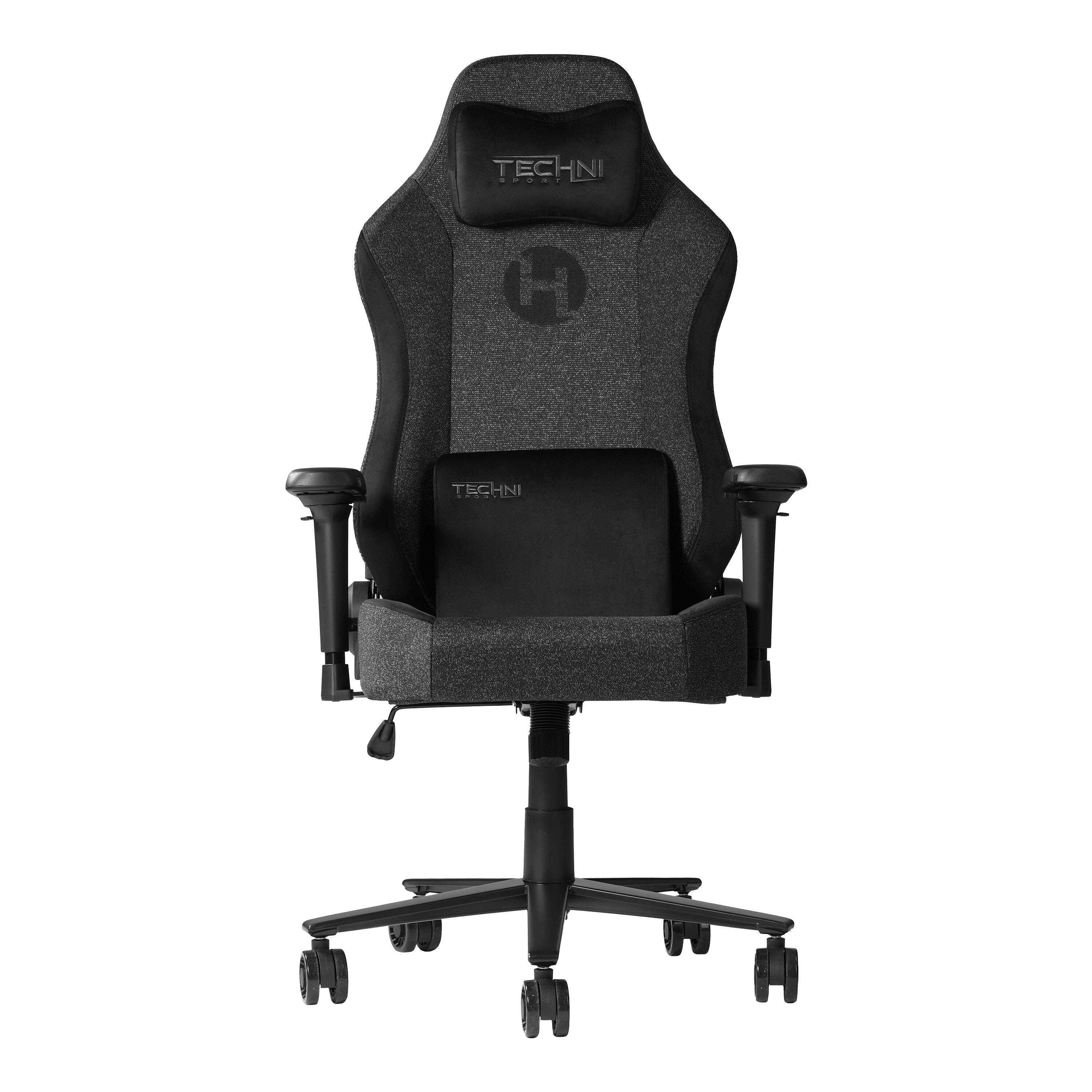 Techni Sport Gaming Chair, Black, large