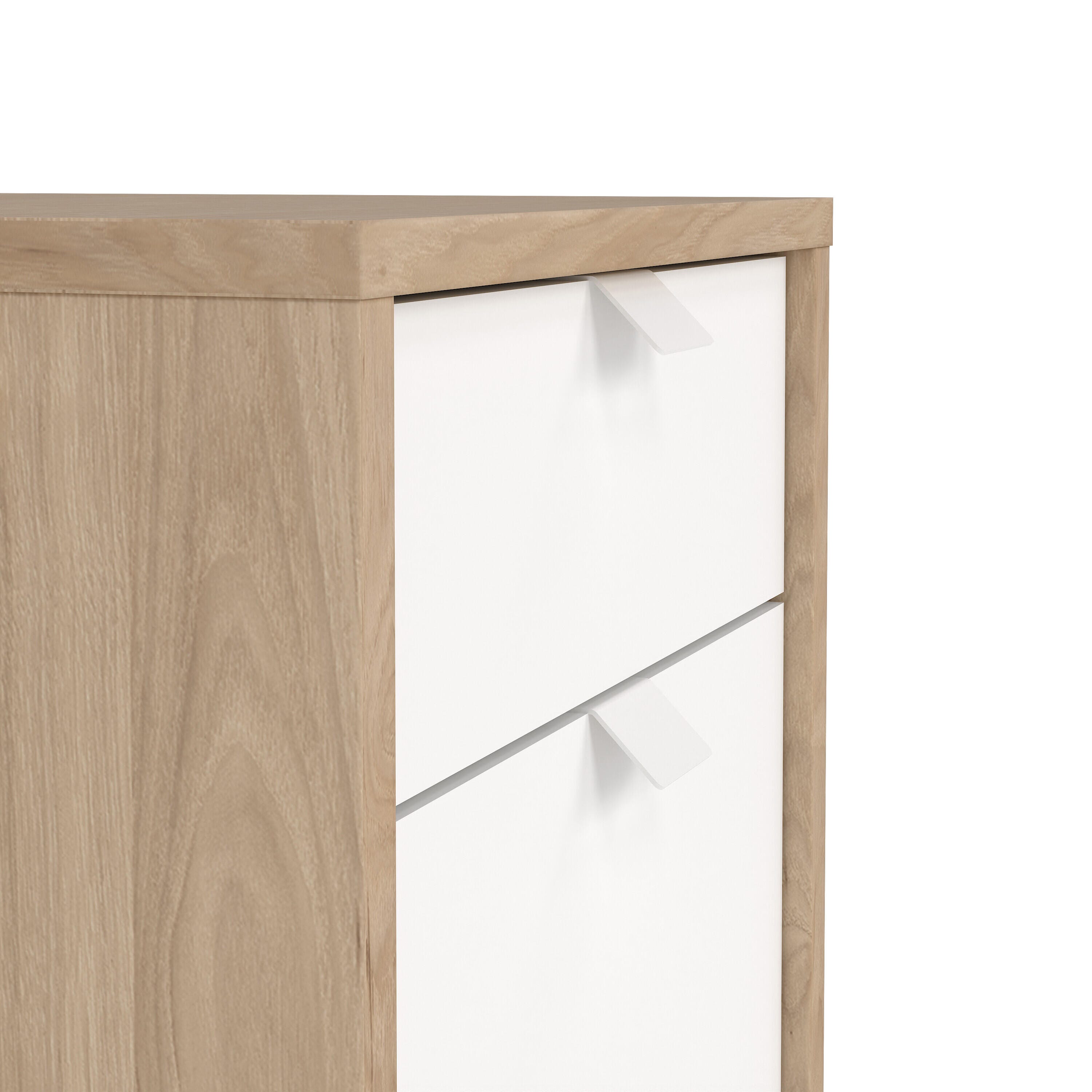 Sign Mobile Cabinet with 3 Drawers, Jackson Hickory/White, large