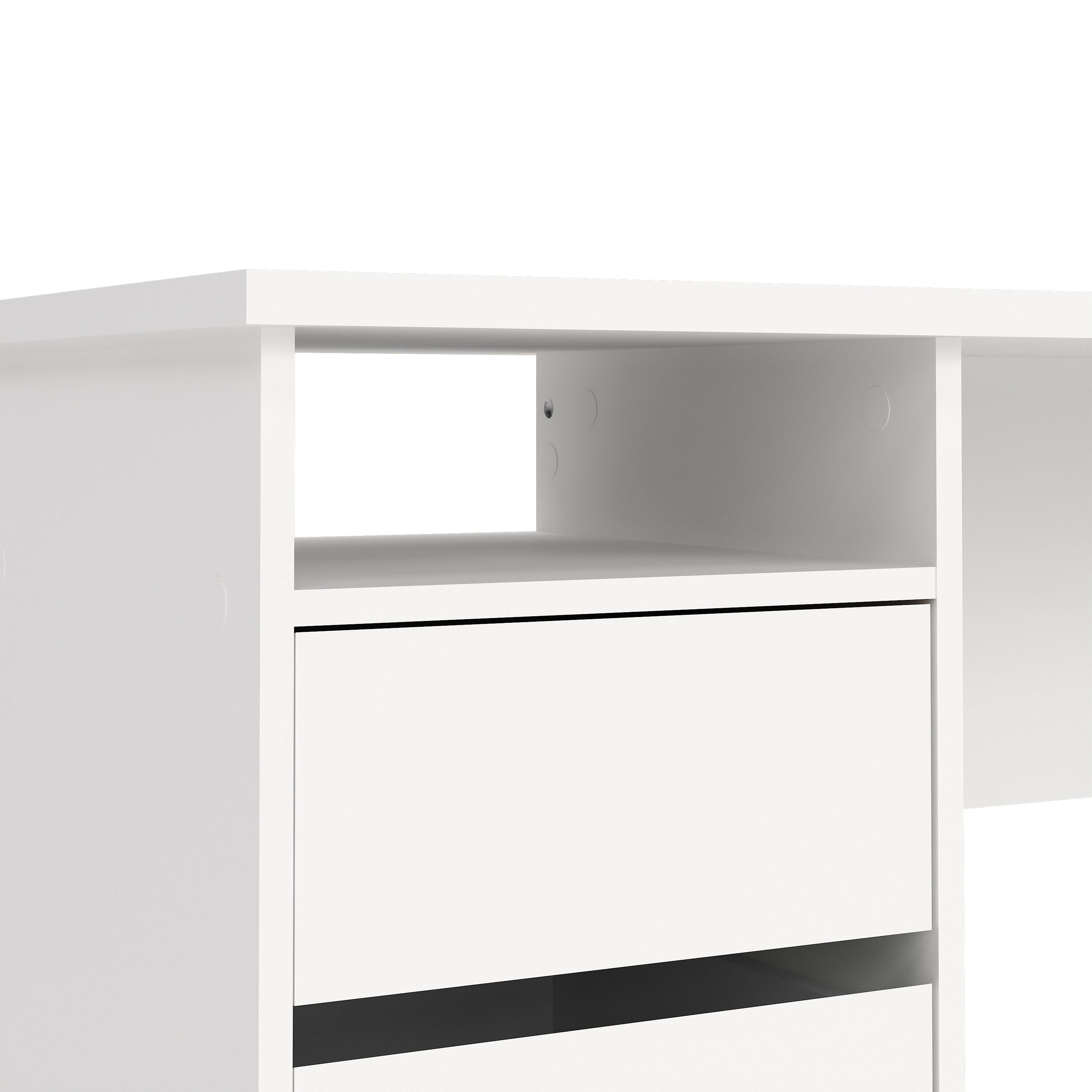 Wes Writing Desk with 3 Storage Drawers, , large