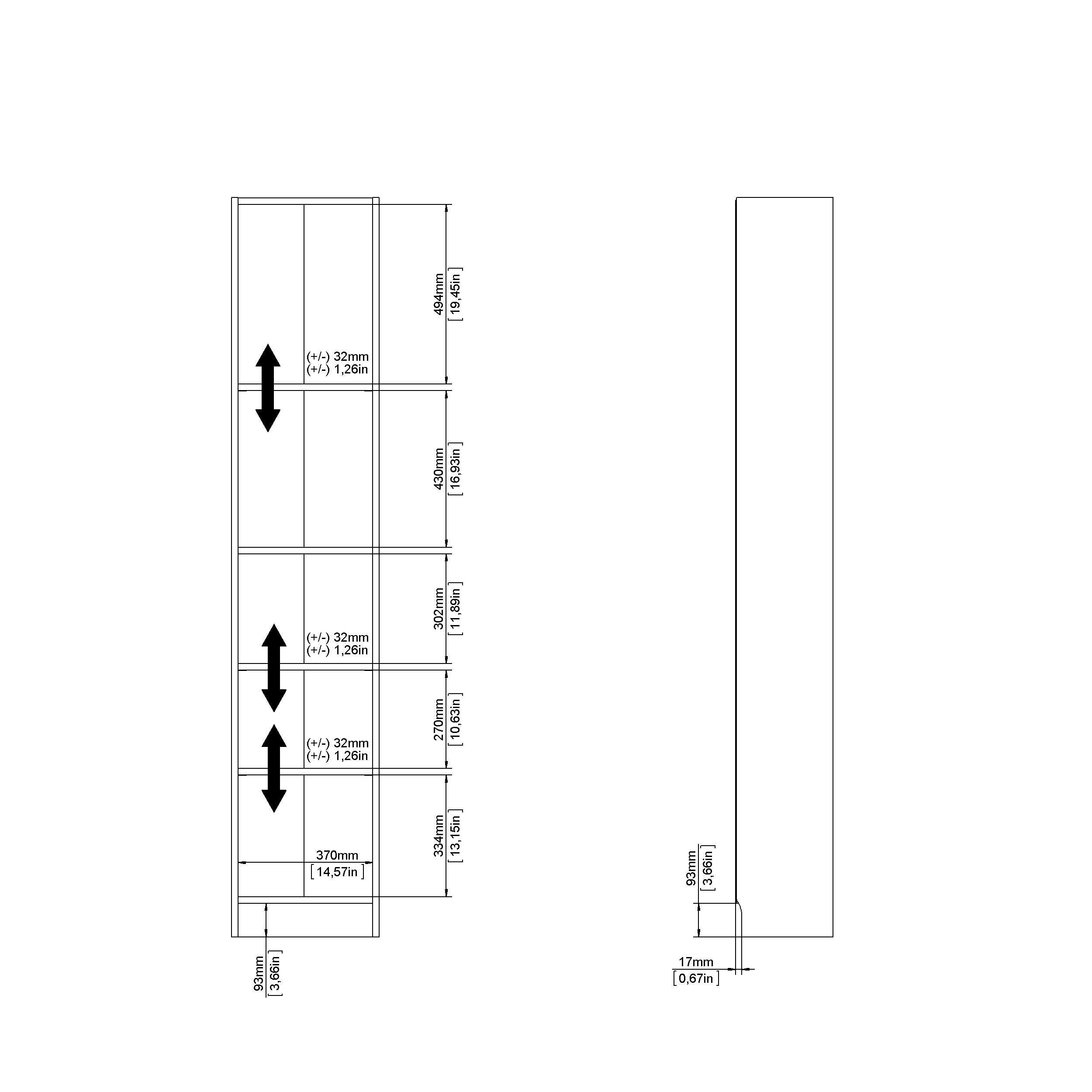 Tvilum Element 80" Bookcase, , large