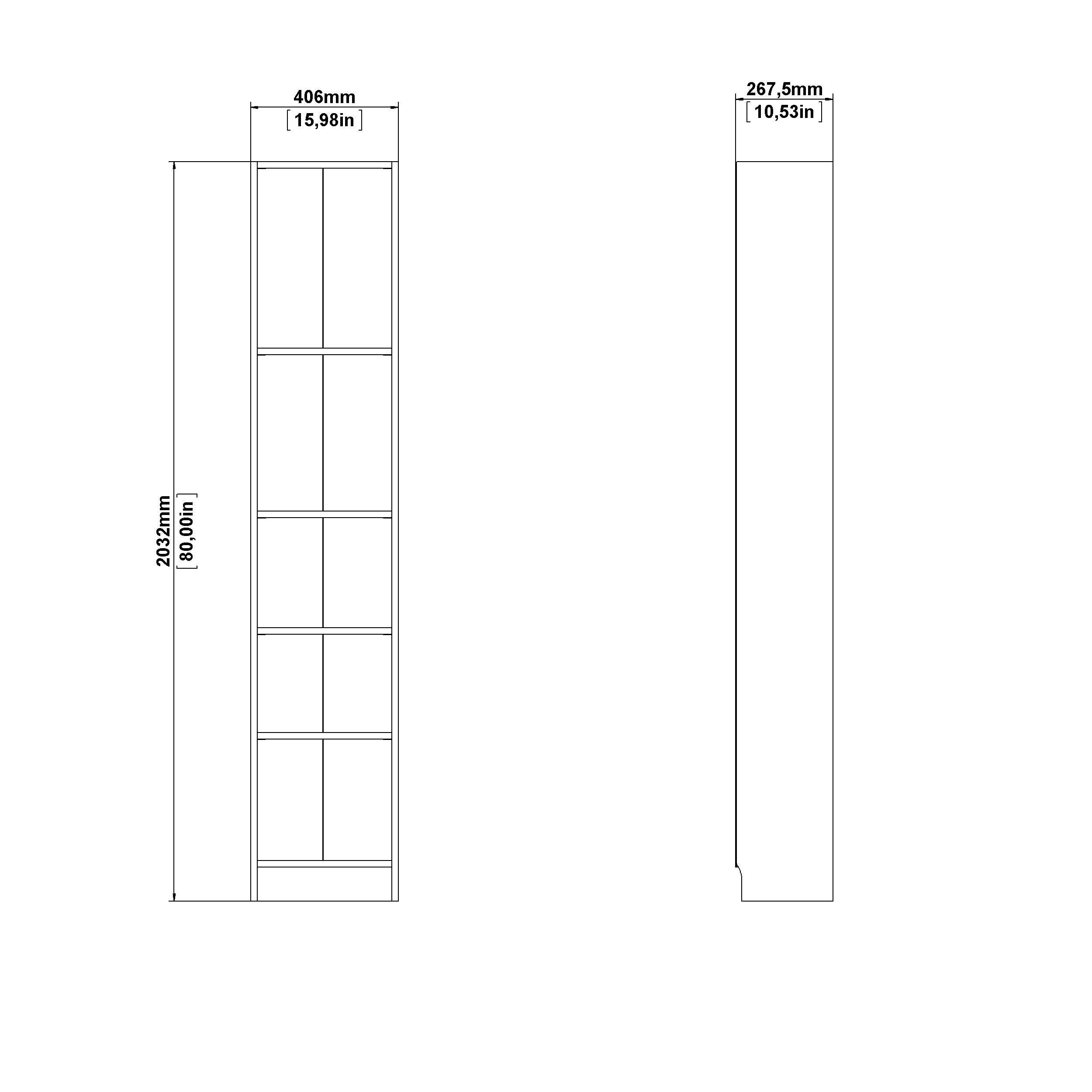 Tvilum Element 80" Bookcase, , large
