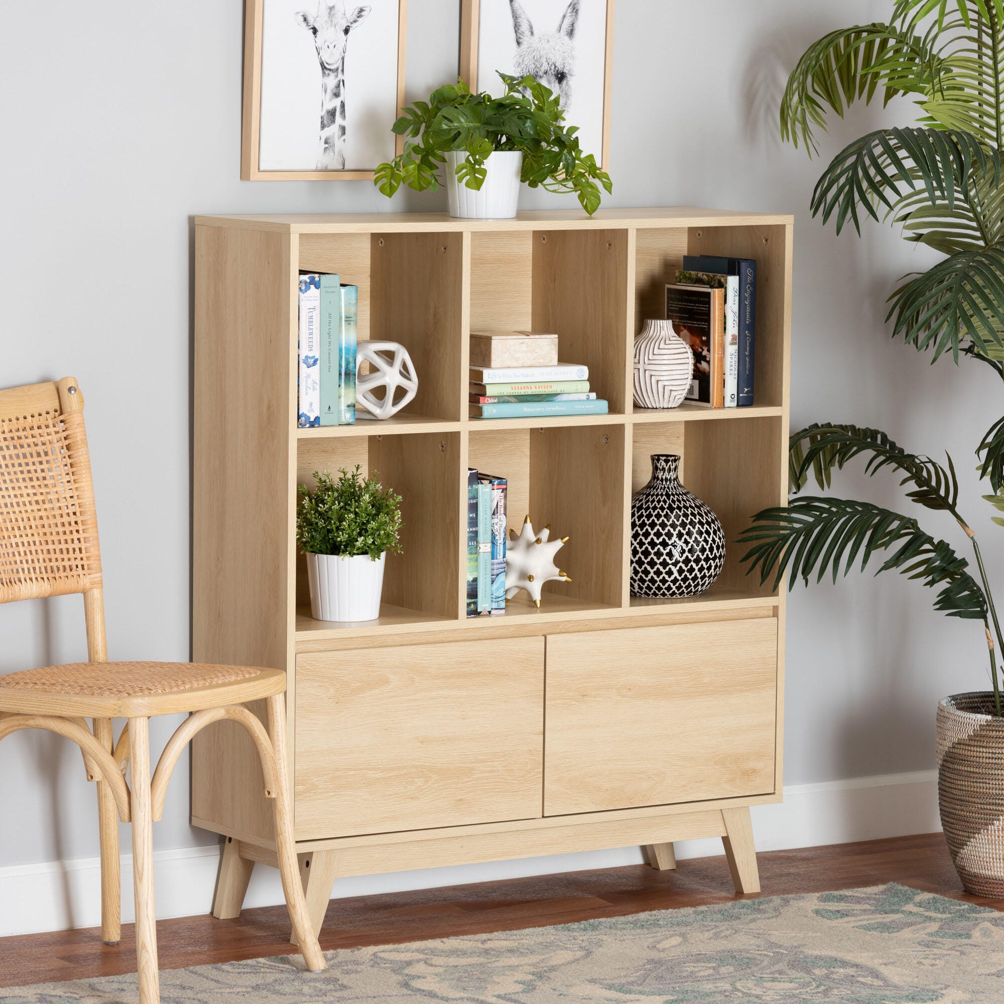Baxton Studio Danina 45" Bookshelf, , rollover