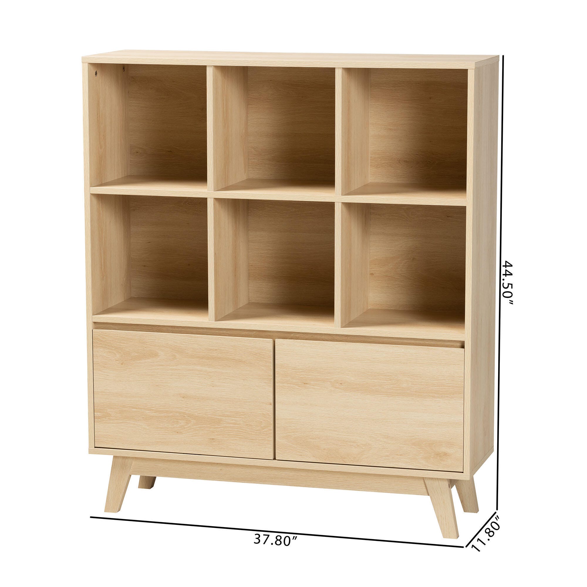 Baxton Studio Danina 45" Bookshelf, , large