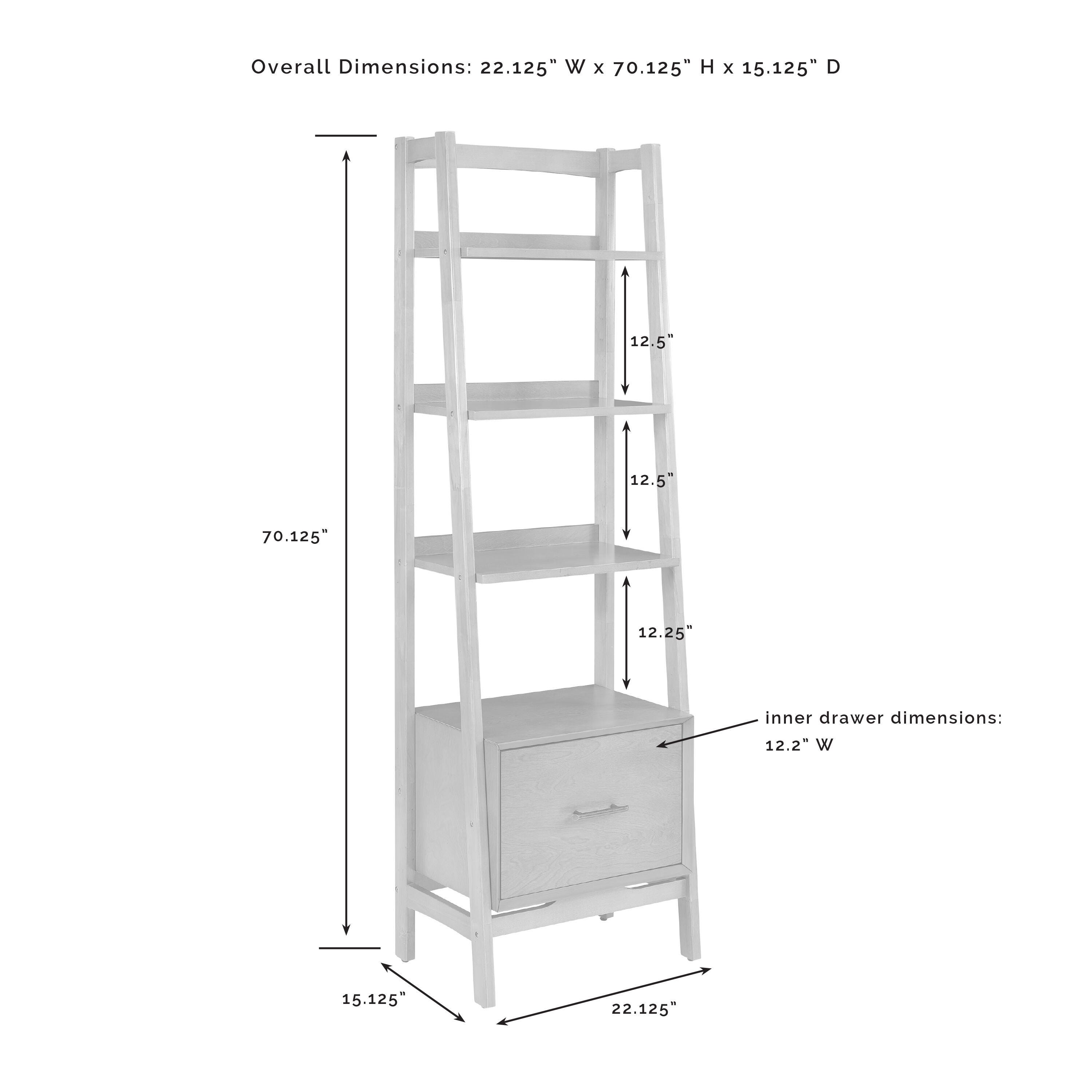 Crosley Furniture Landon 70" Etagere Bookcase, , large