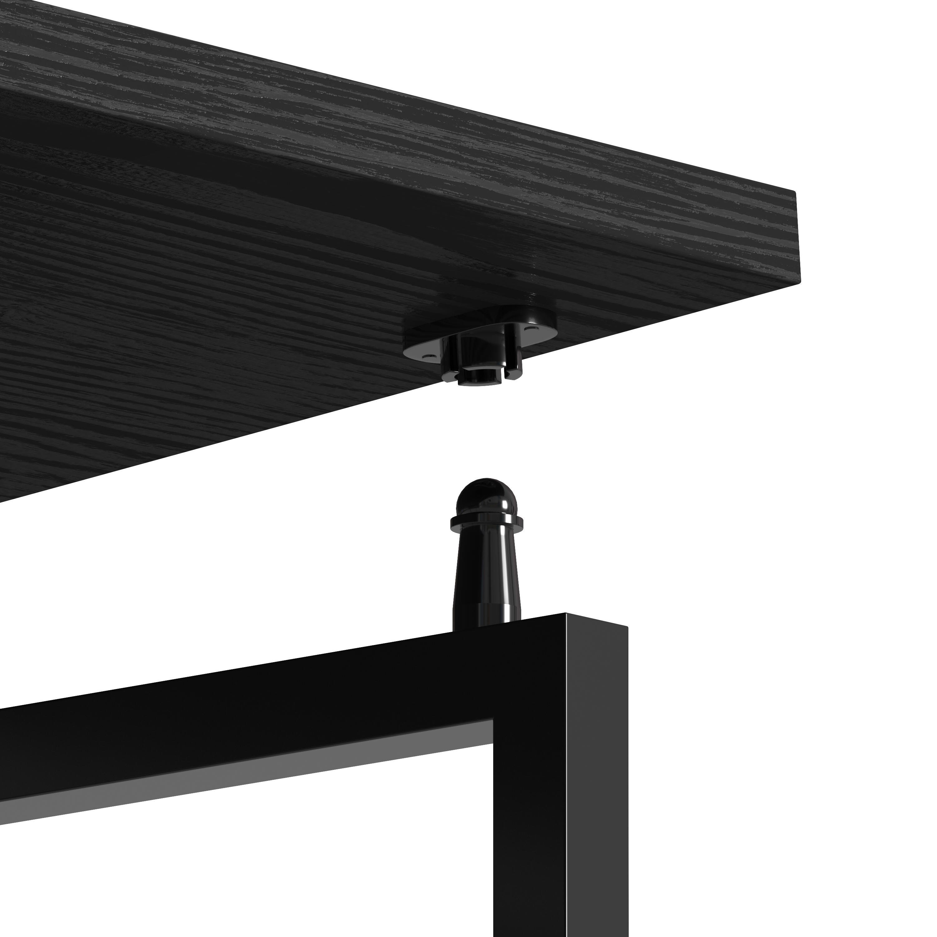 Techni Mobili 39" Home Office Folding Desk, Black, large