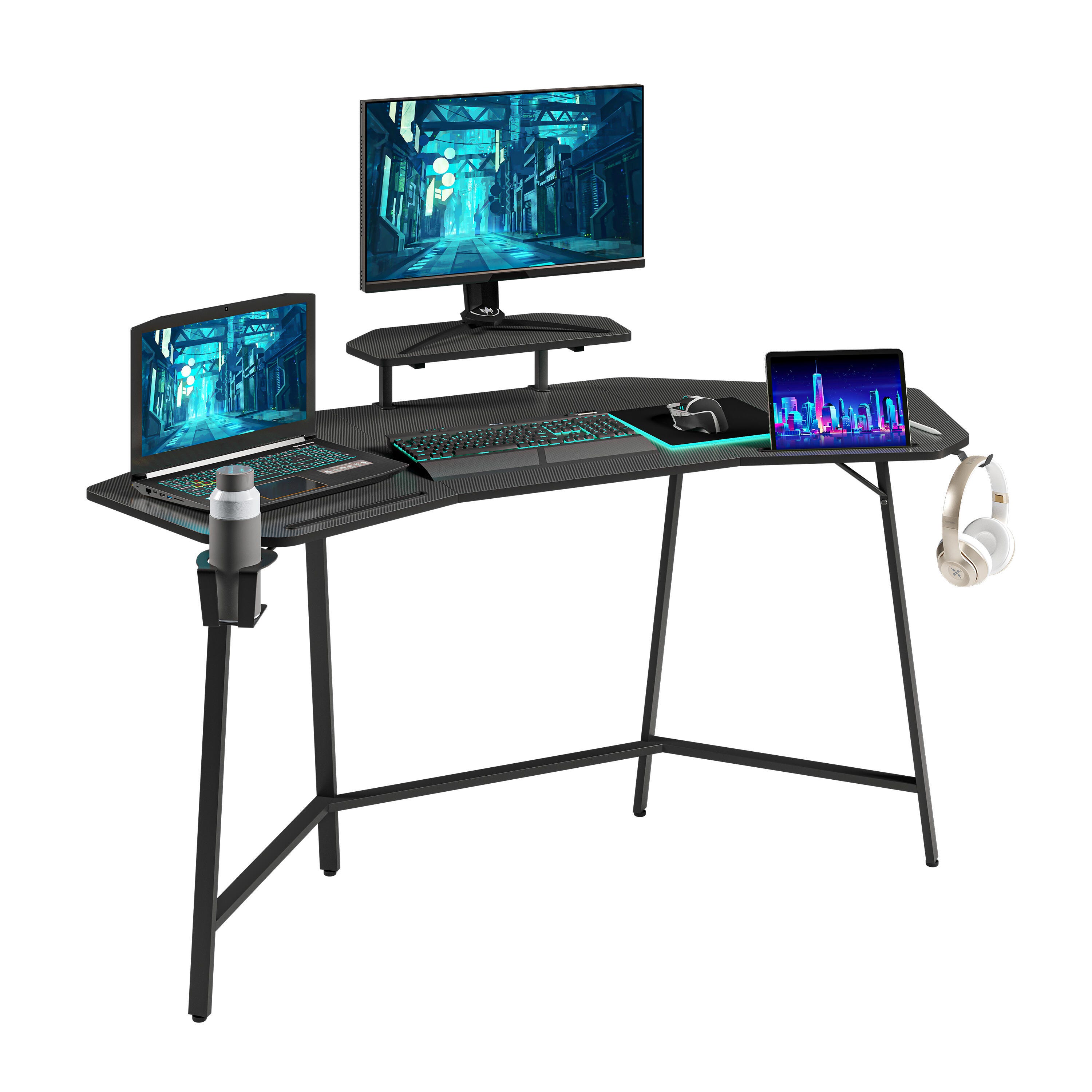 Techni Sport Gaming Desk, , large