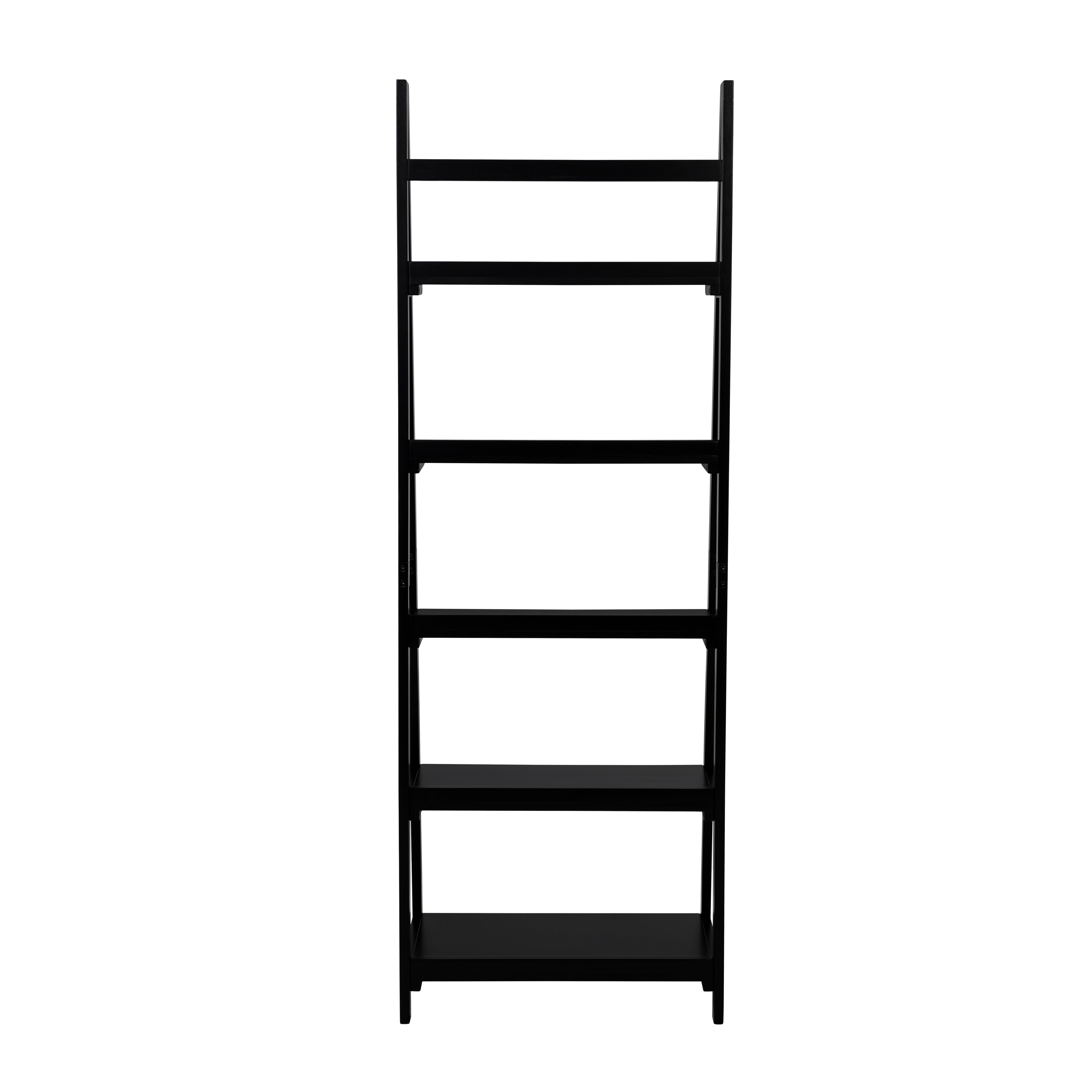 Linon Charlotte 72" Bookcase, Black, large