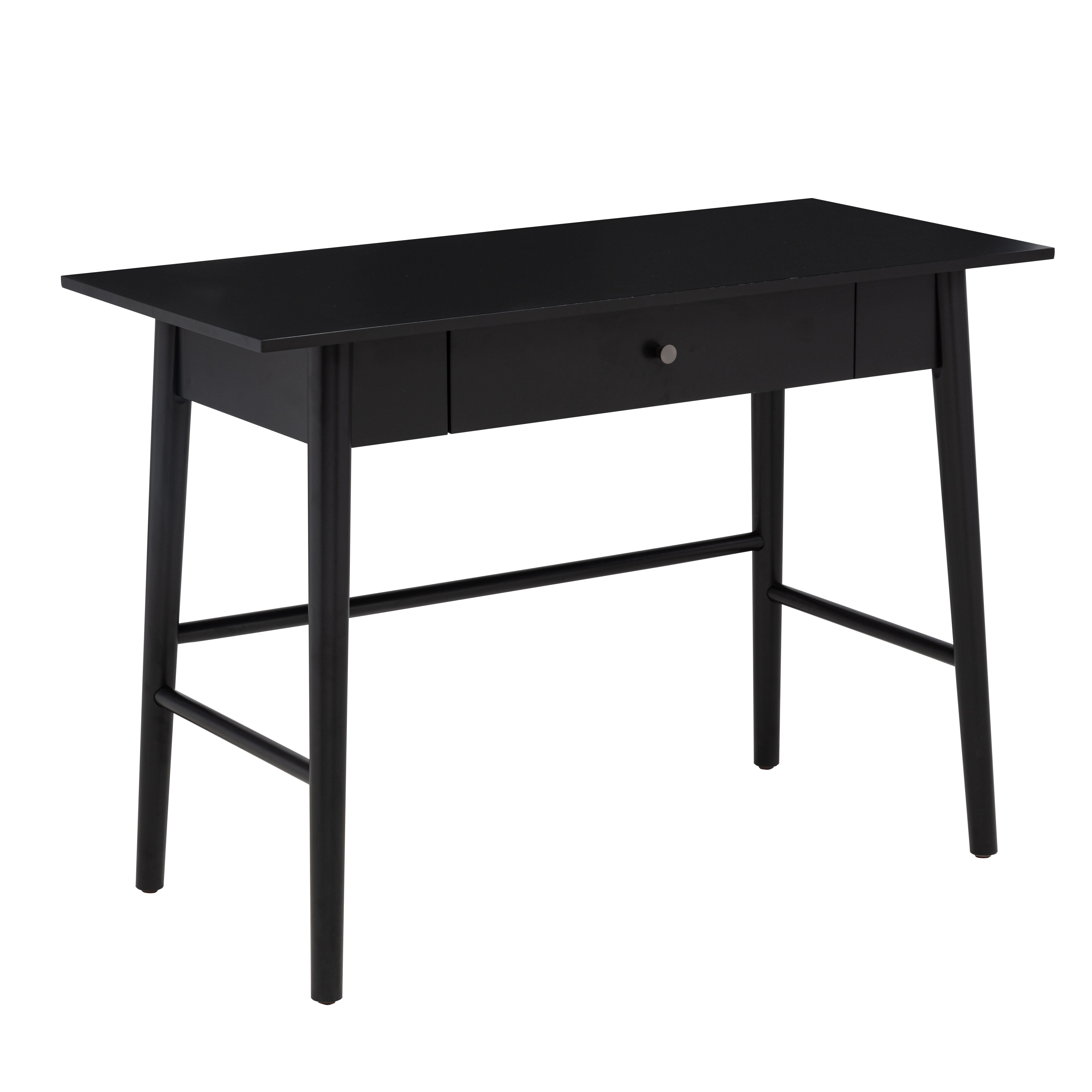 Linon Charlotte 42" Home Office Desk, Black, large