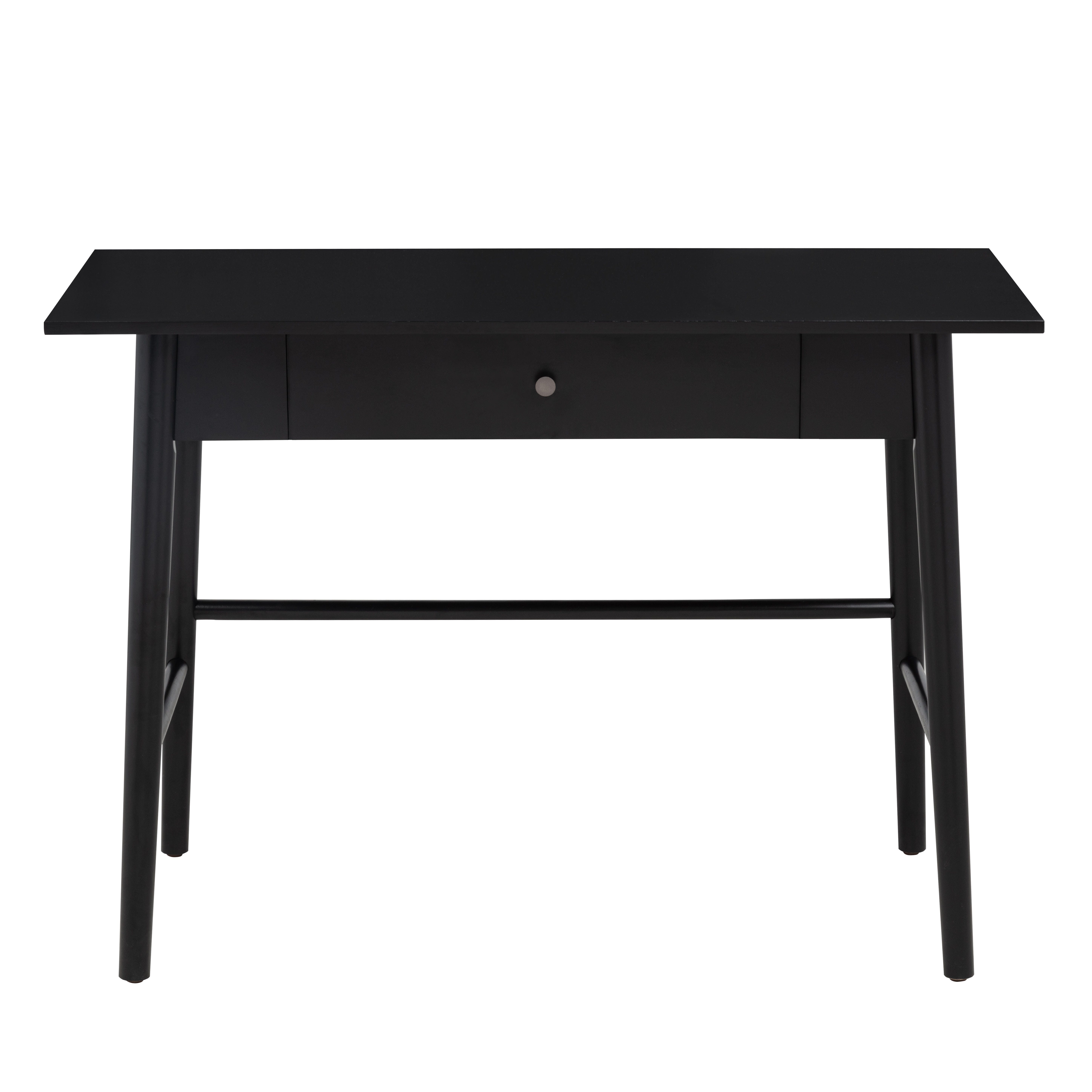 Linon Charlotte 42" Home Office Desk, Black, large