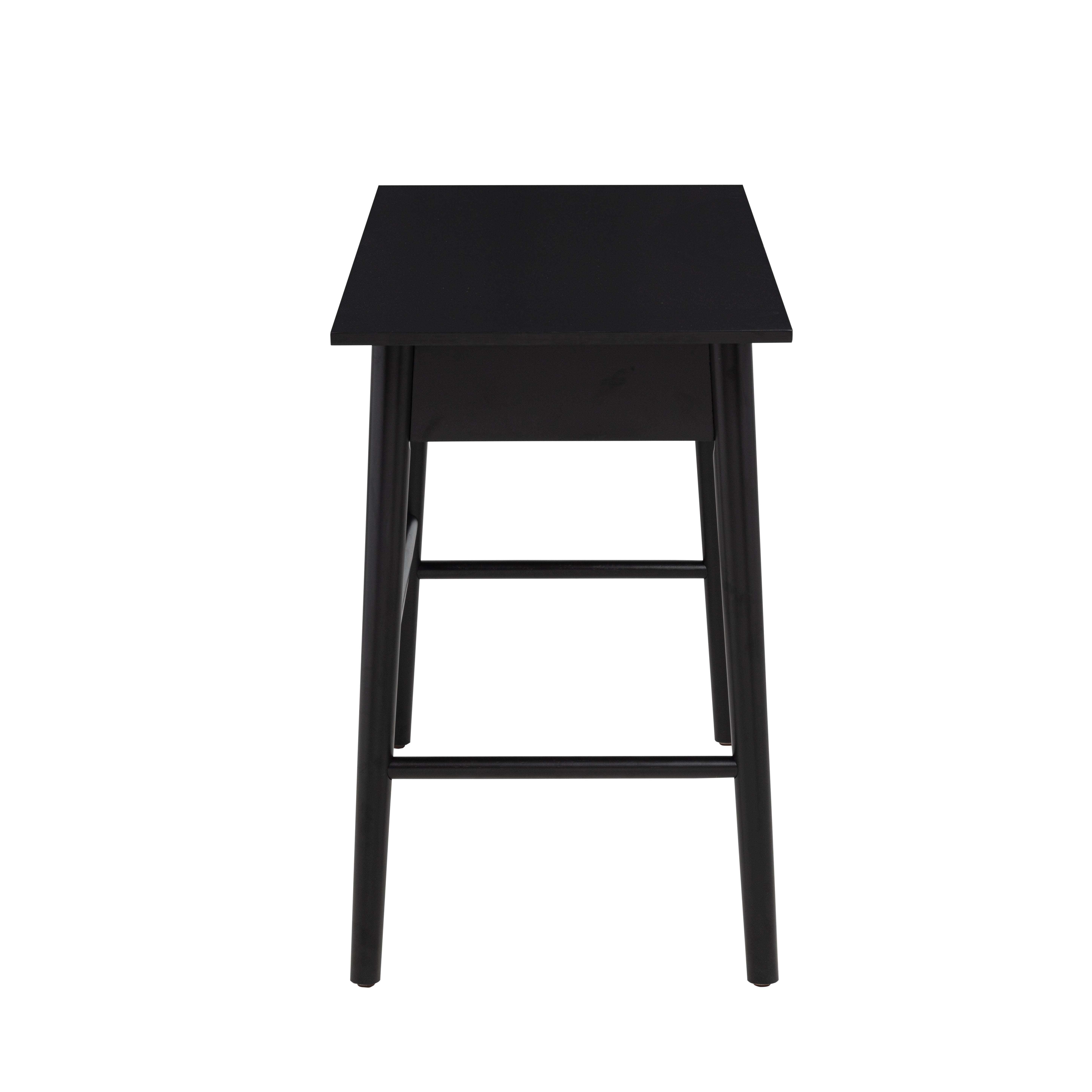 Linon Charlotte 42" Home Office Desk, Black, large