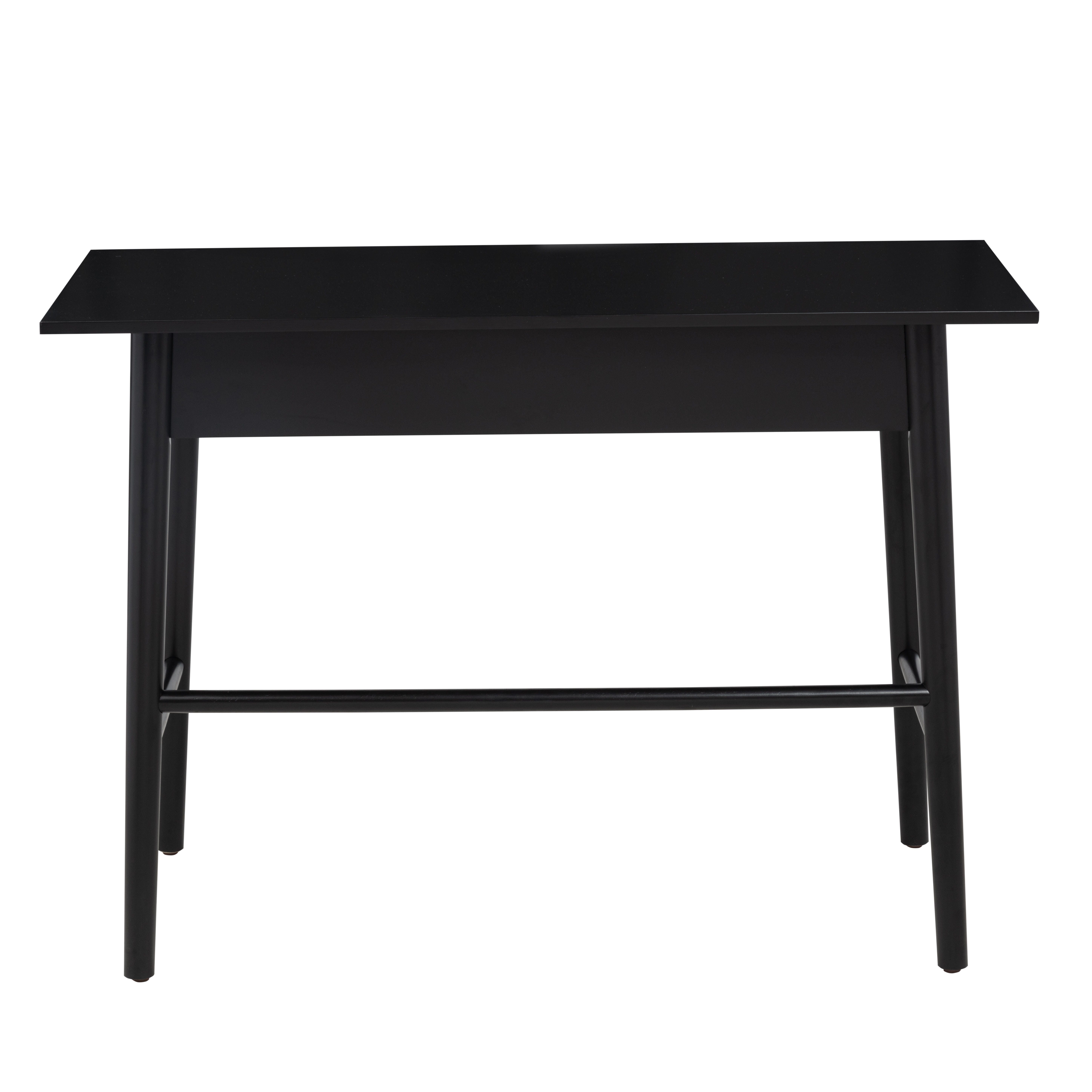 Linon Charlotte 42" Home Office Desk, Black, large