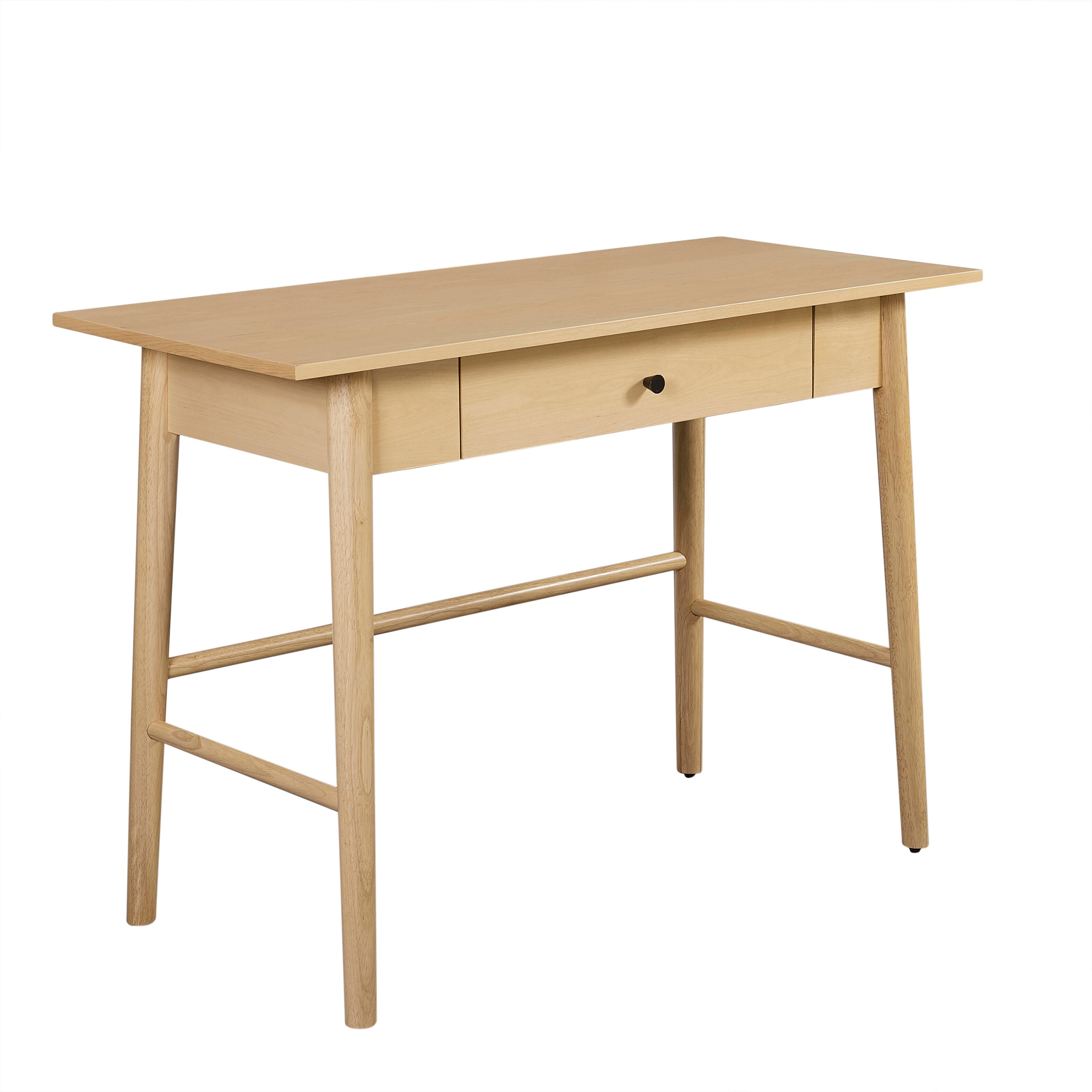 Linon Charlotte 42" Home Office Desk, Natural, large
