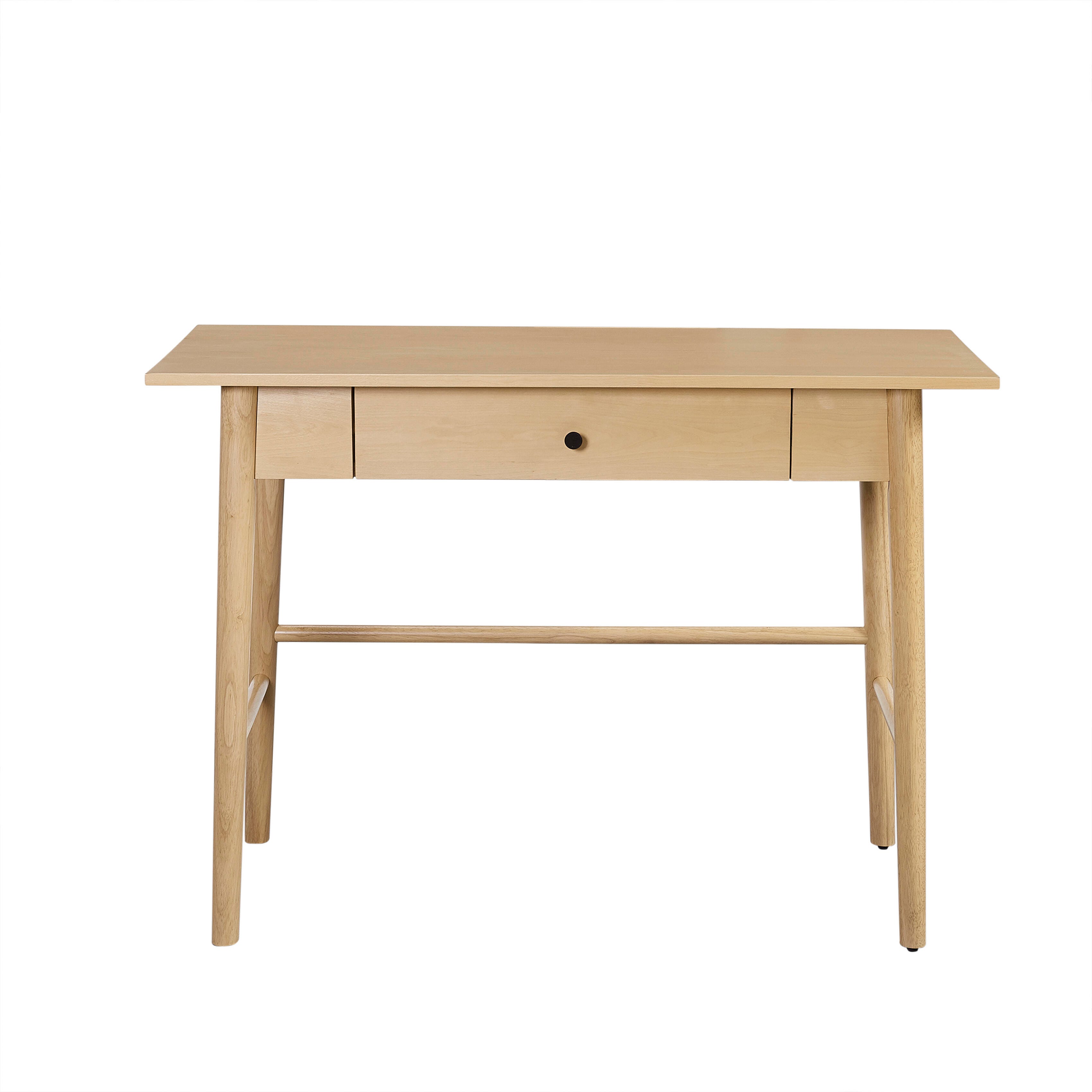 Linon Charlotte 42" Home Office Desk, Natural, large
