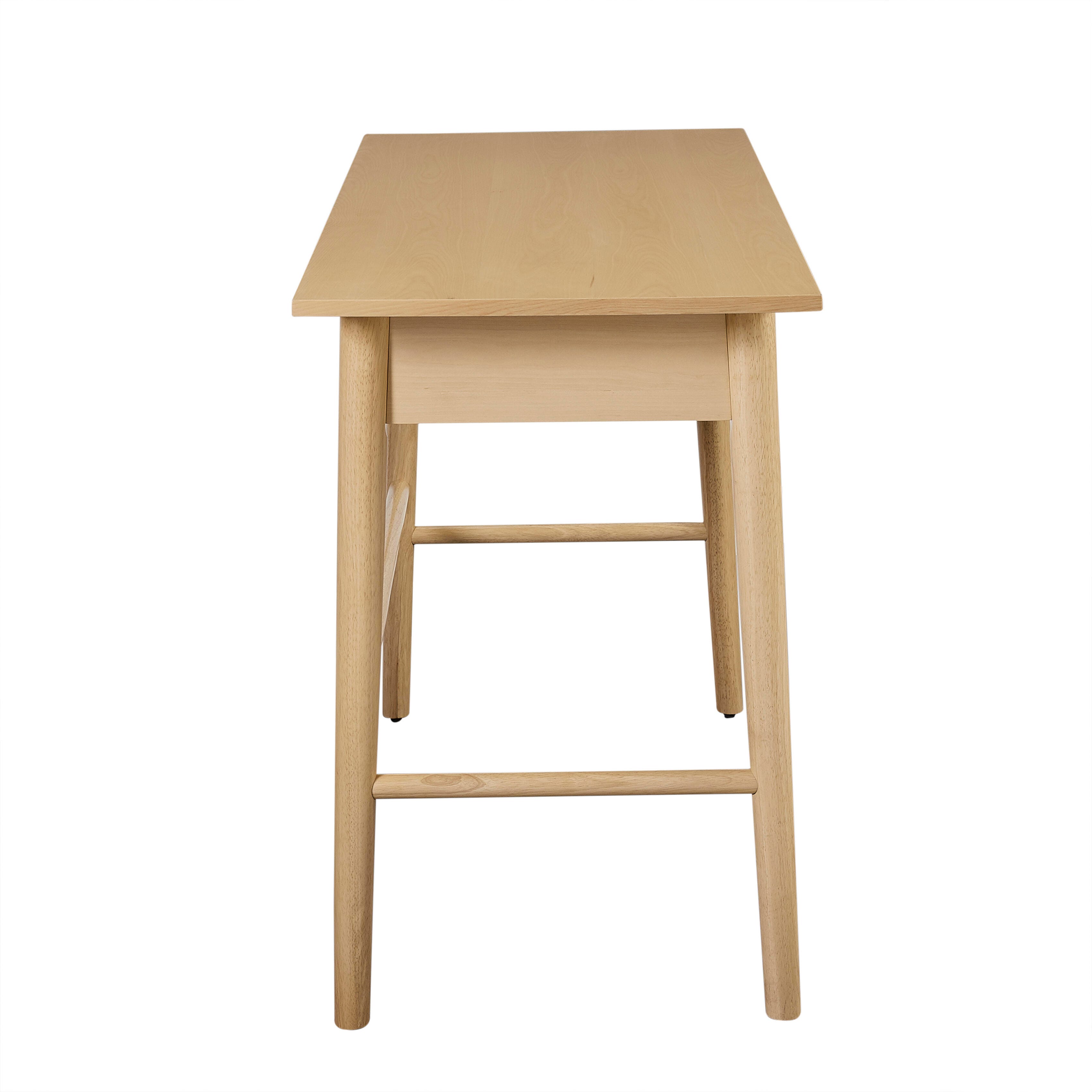 Linon Charlotte 42" Home Office Desk, Natural, large